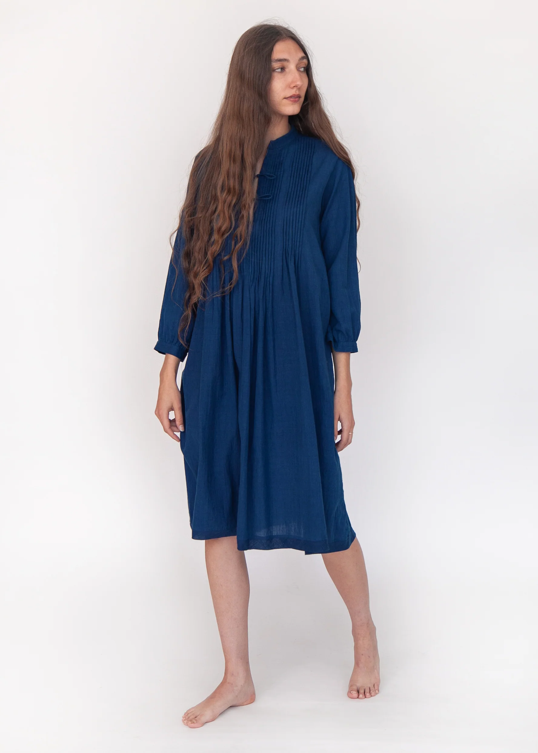 Aditi Natural Indigo Dress - Image 4