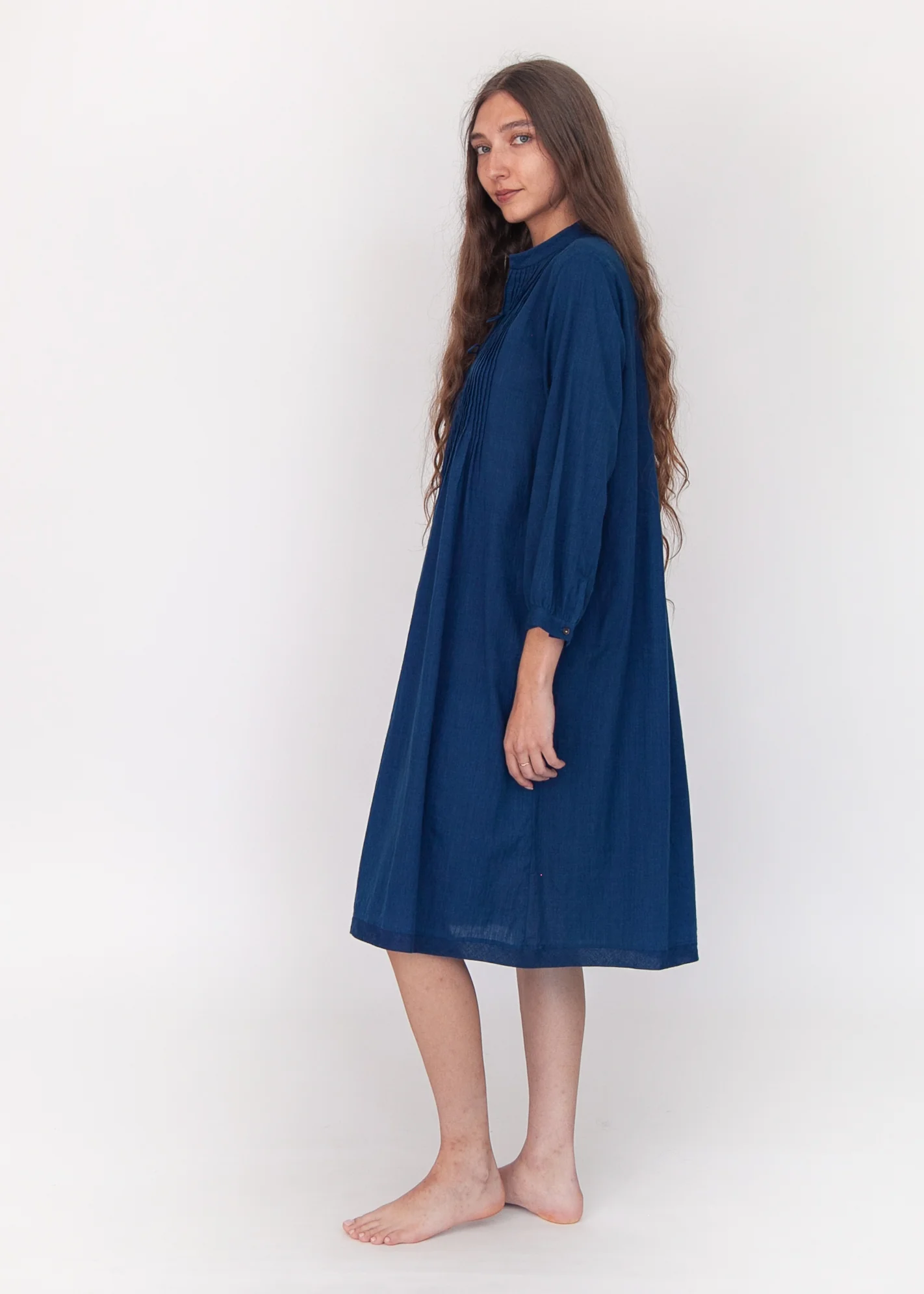 Aditi Natural Indigo Dress - Image 5
