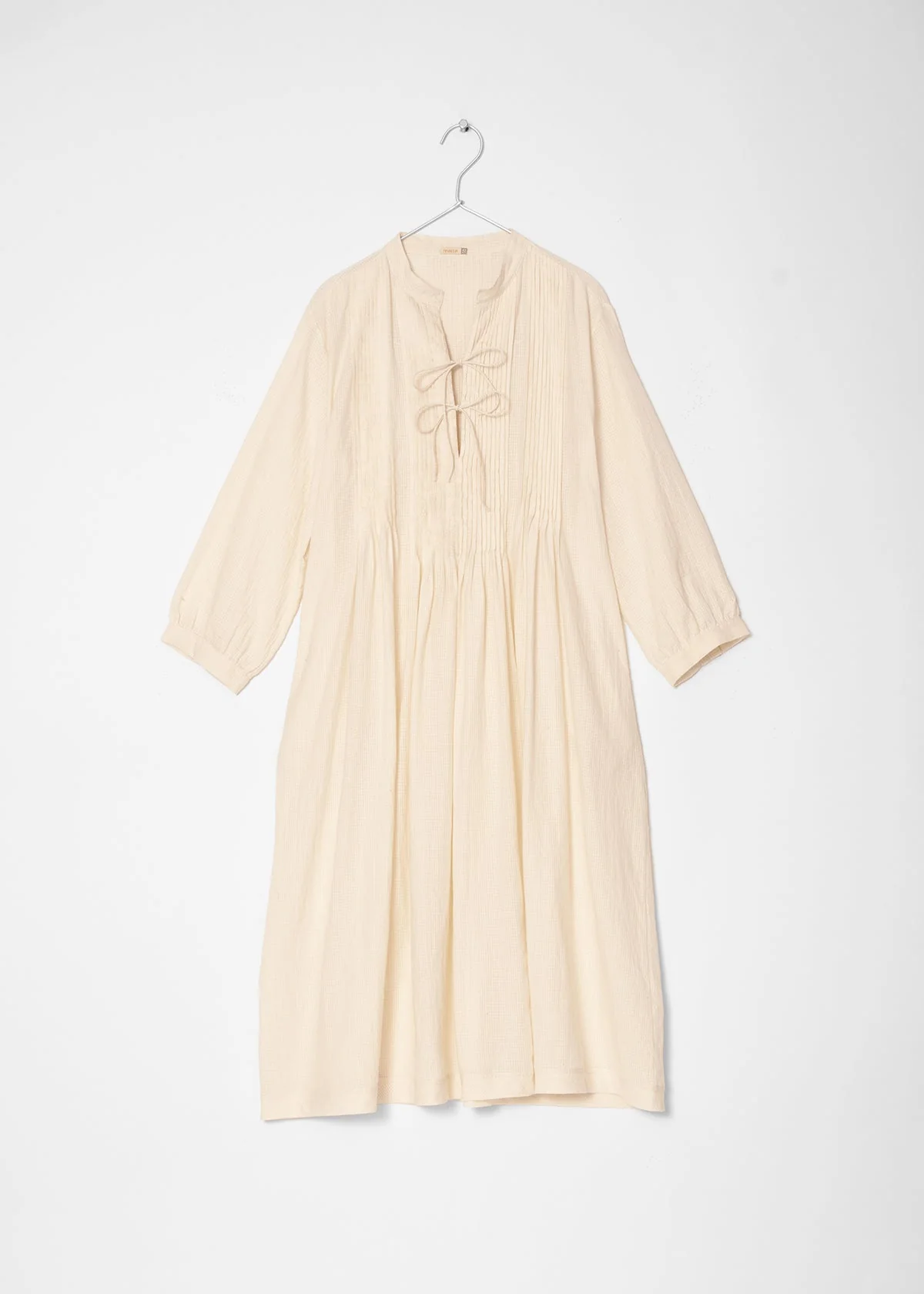 Aditi Tiny Checks Dress - Natural - Image 5