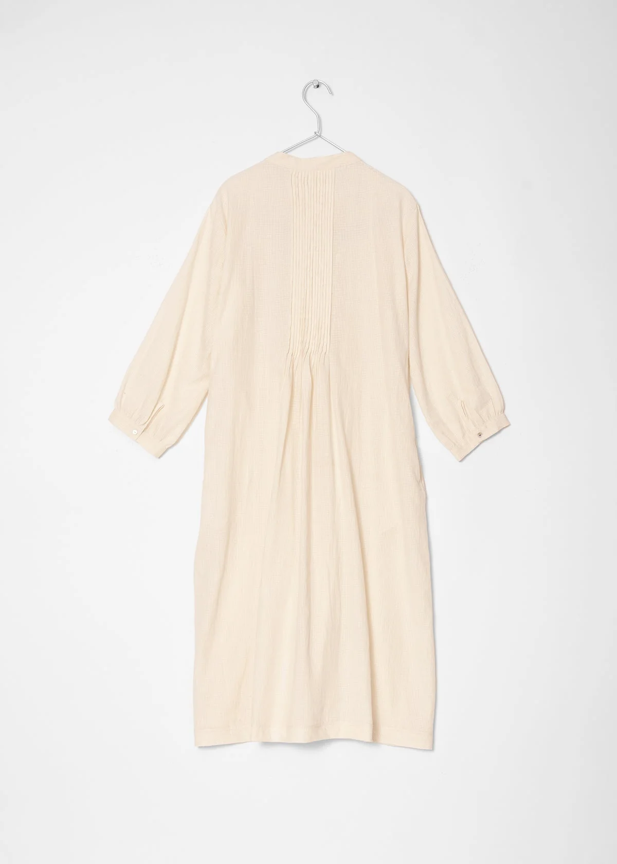 Aditi Tiny Checks Dress - Natural - Image 6