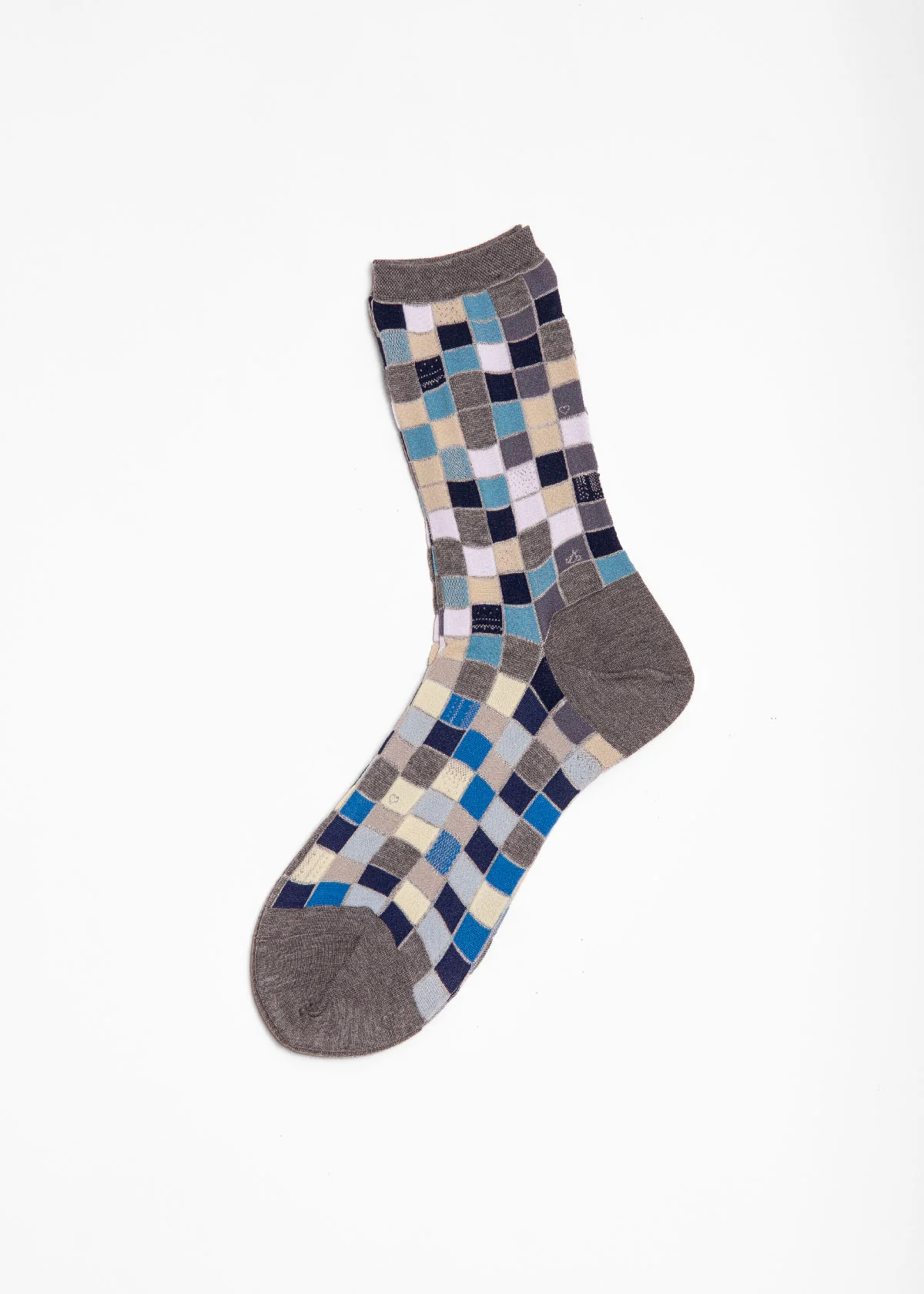 Antipast Colorful Tile Mid Socks - Mix Grey