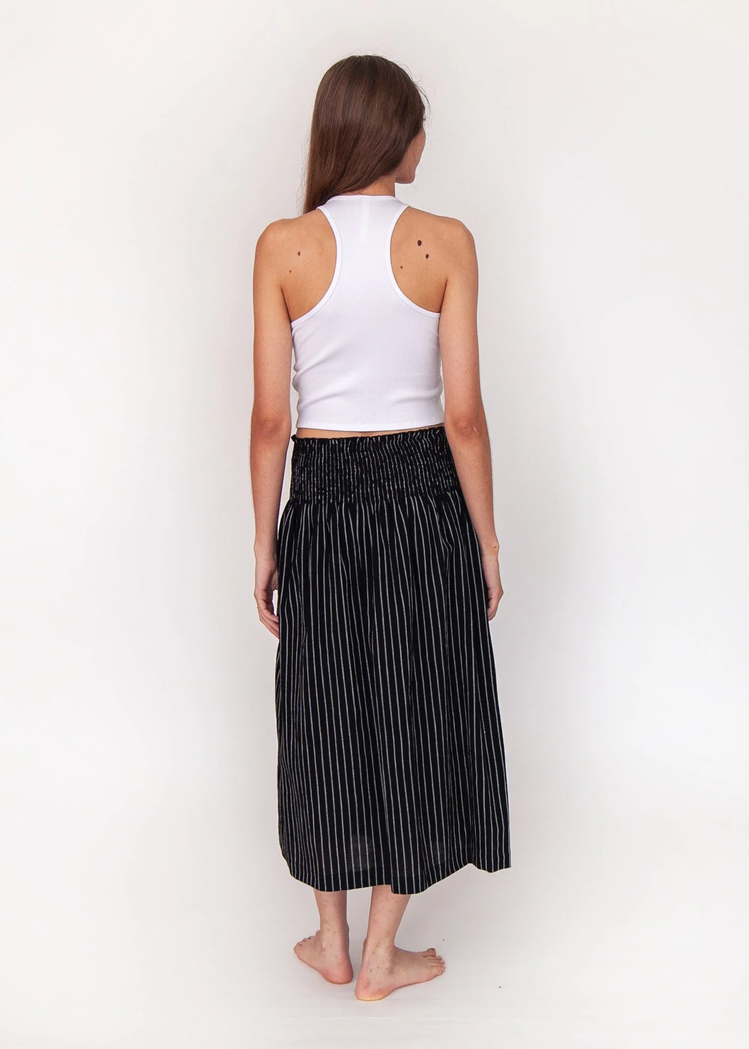 Araminta Stripe Skirt - Nero - Image 3