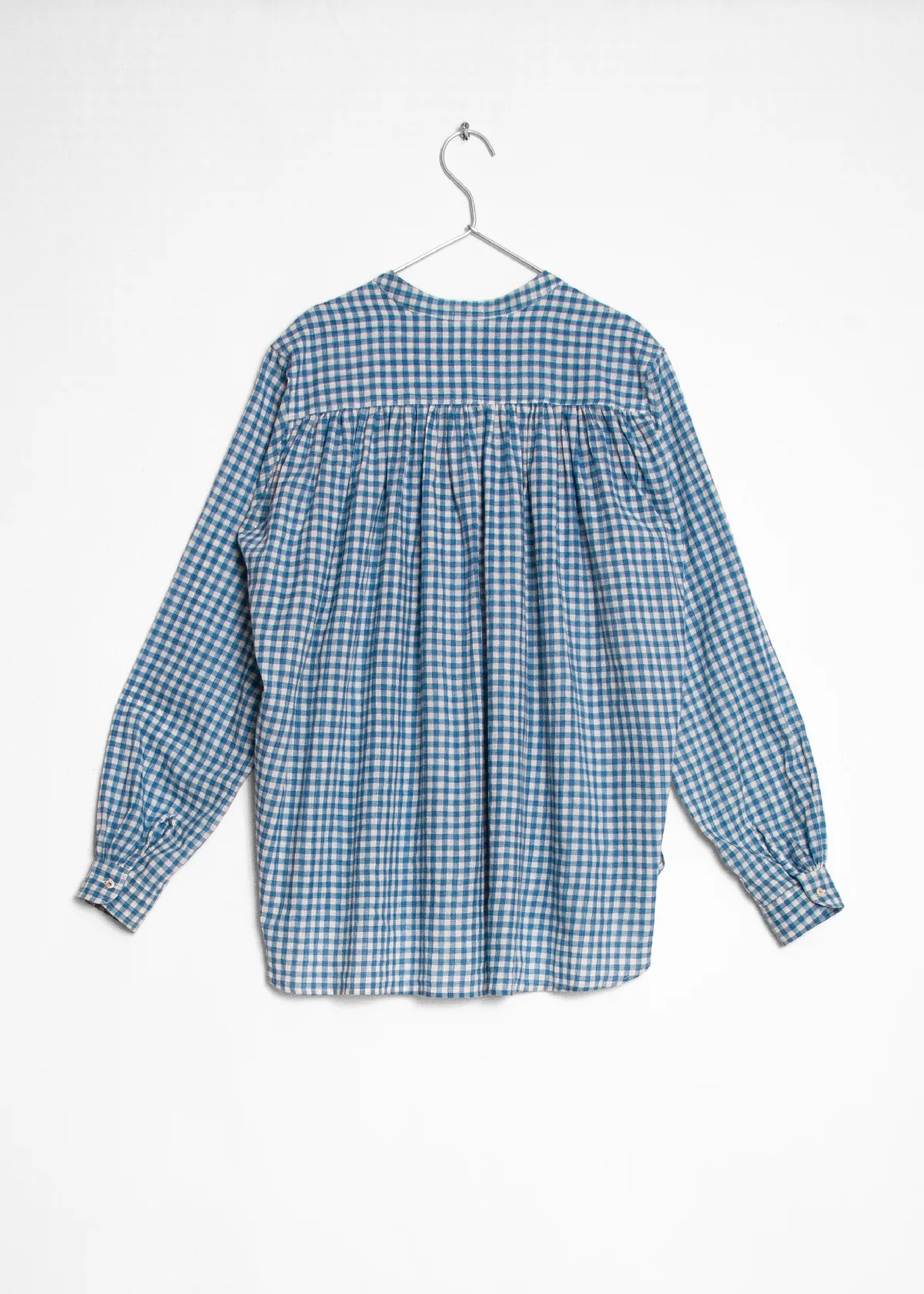Bheeti Tie Dye Checks Top - Lake - Image 6