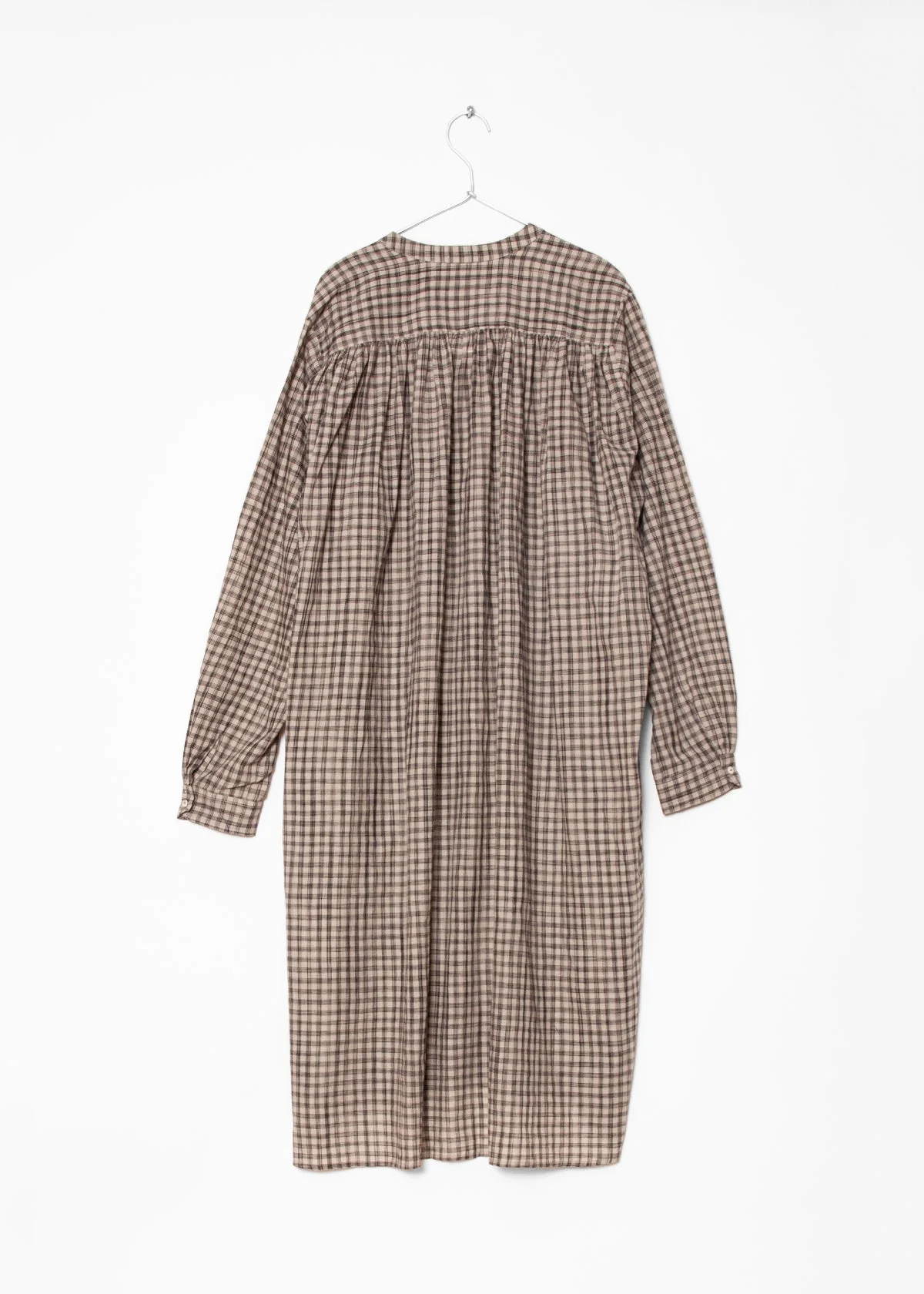 Bheeti Tie Dye Checks Dress - Cement - Image 9