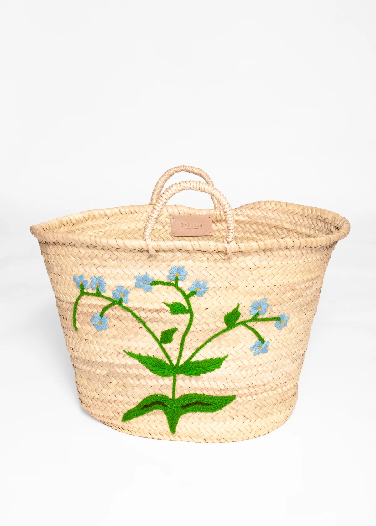 Bohemia Hand Embroidered Basket Large