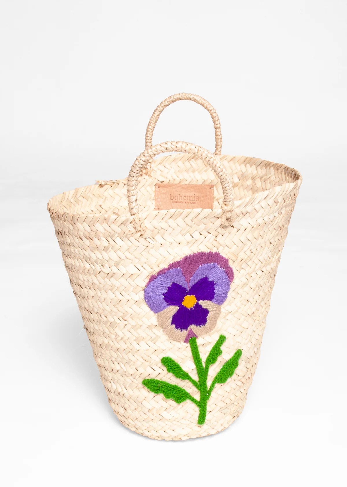 Bohemia Hand Embroidered Basket Small - Image 2