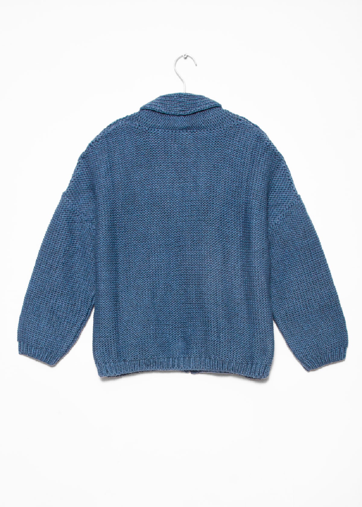 Andean Wool Bomber Cardi, Azul Claro - Image 7