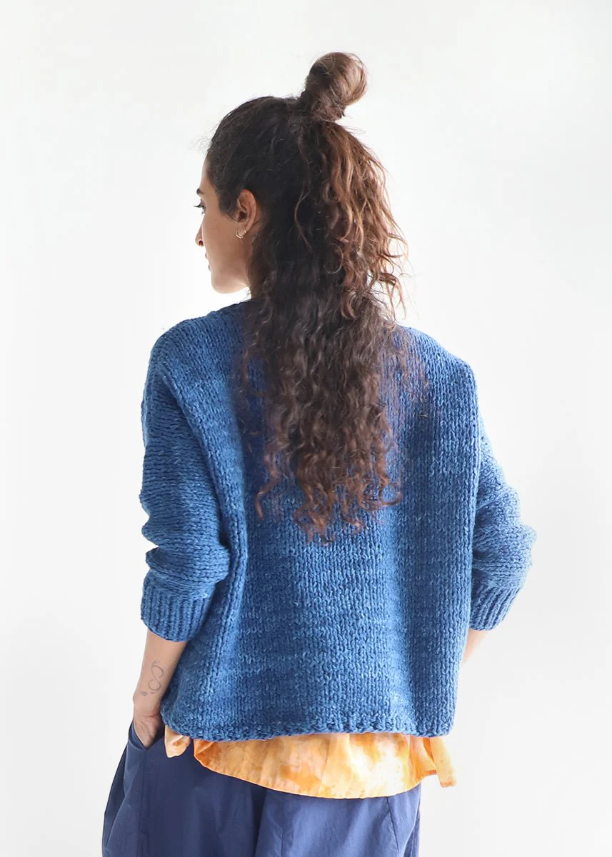Chiara Cotton Hand Knit Sweater - Image 3