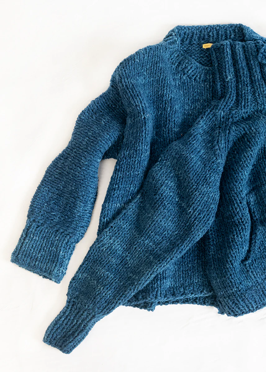 Chiara Cotton Hand Knit Sweater - Image 4