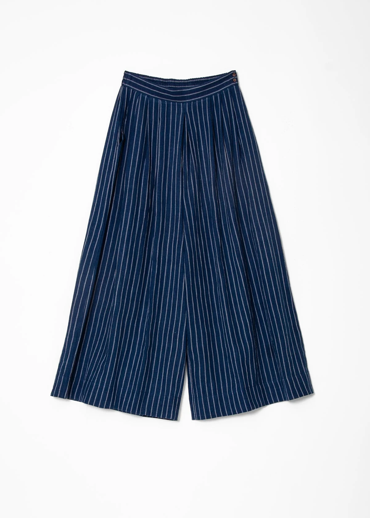 Danae Double Stripe Skirt Pant - Natural Indigo - Image 7