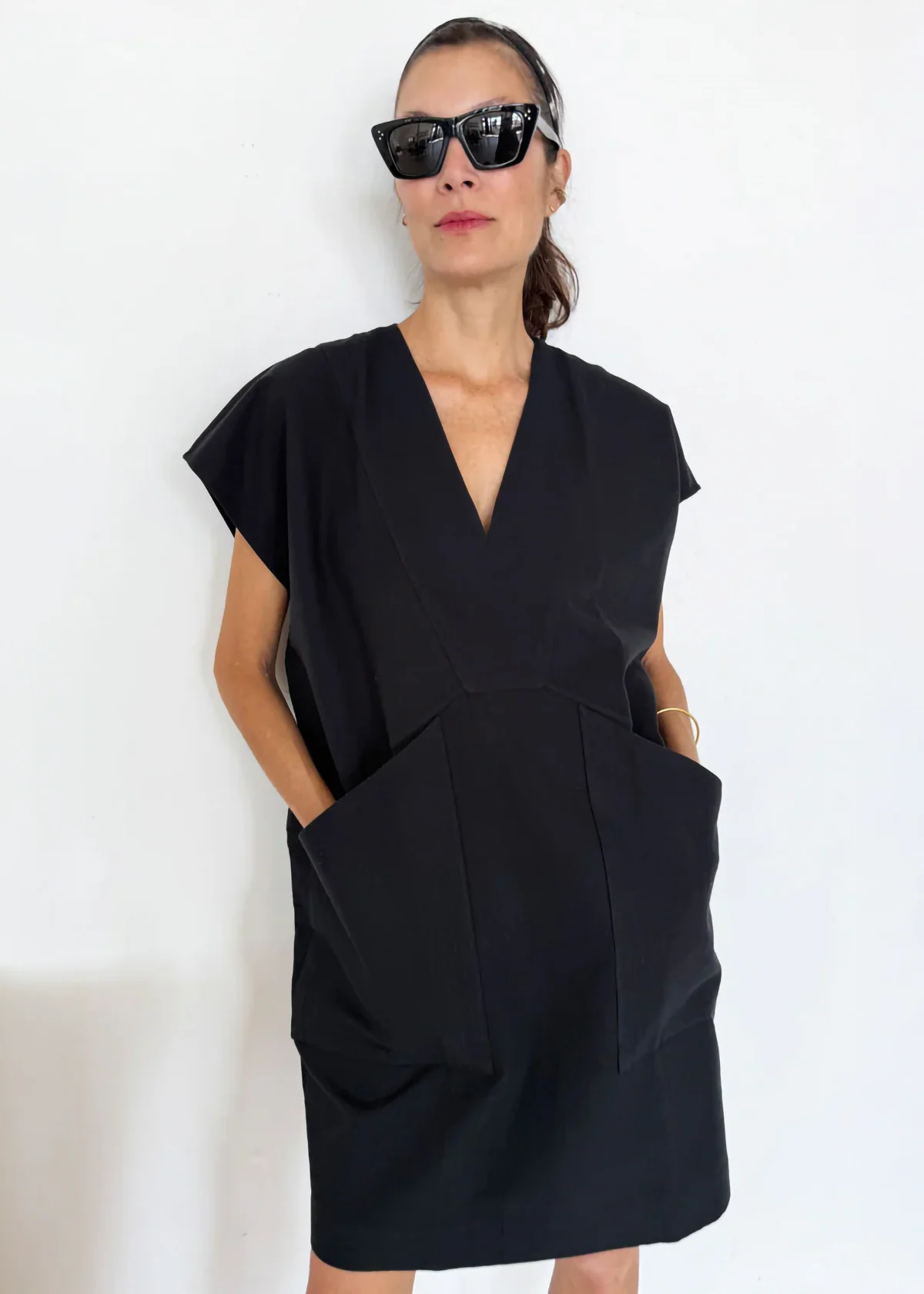 Diagonal Pocket Tunic - Black by Two