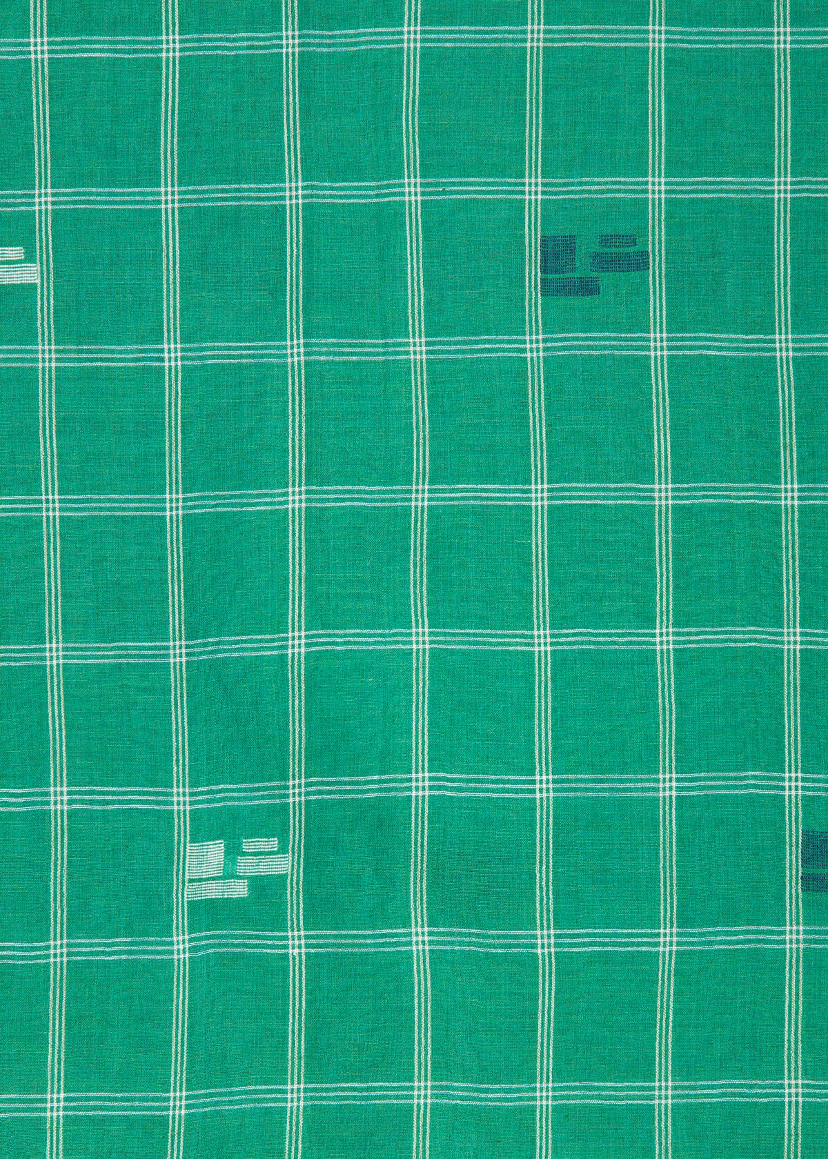 Alma Check Jamdani Top - Mint - Image 8