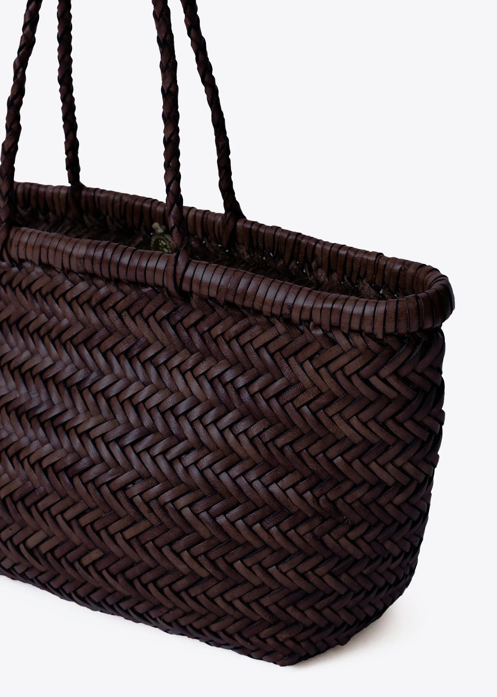 Dragon Diffusion Bamboo Triple Jump Small Bag Dark Brown - Image 5