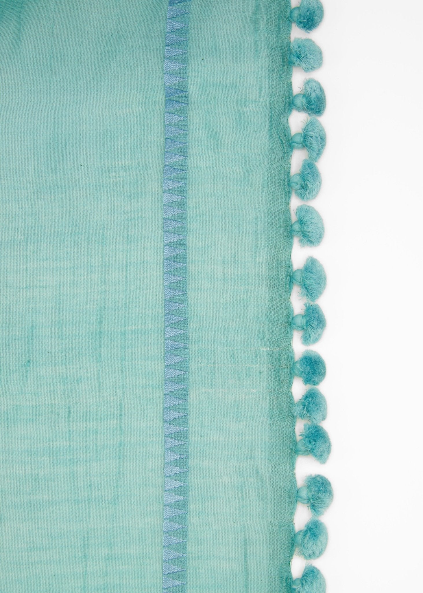 Dupatta Plain Shawl, Lake - Image 4