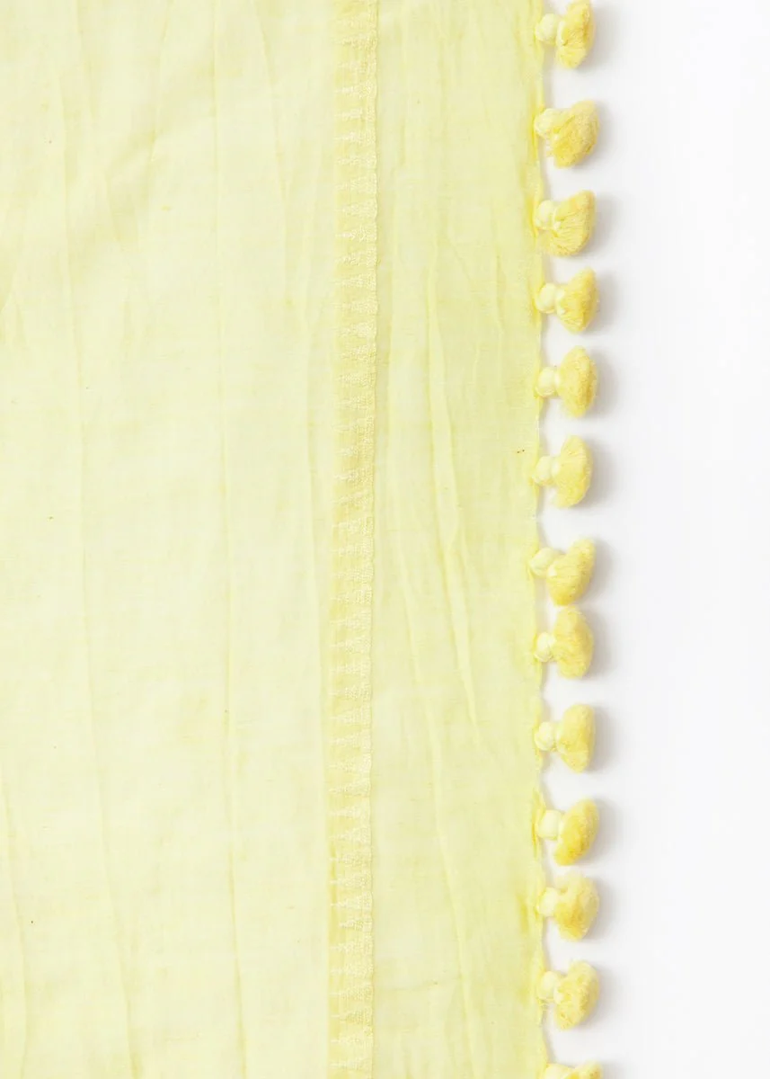 Dupatta Plain Shawl, Leek - Image 2