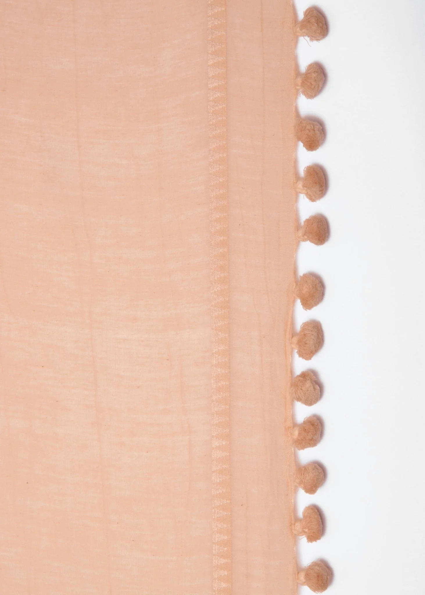 Dupatta Plain Shawl, Nude - Image 3