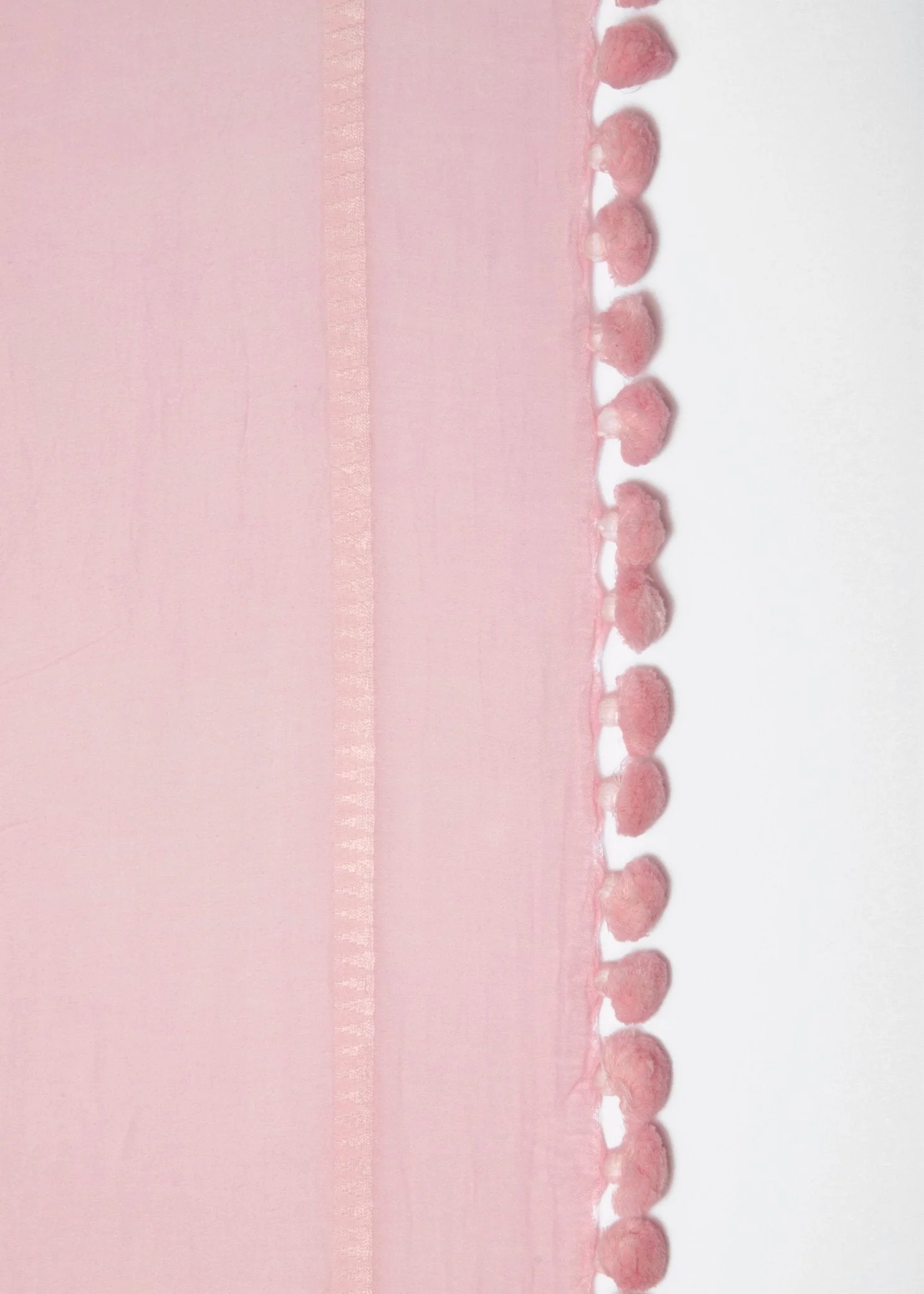 Dupatta Plain Shawl, Peony - Image 2
