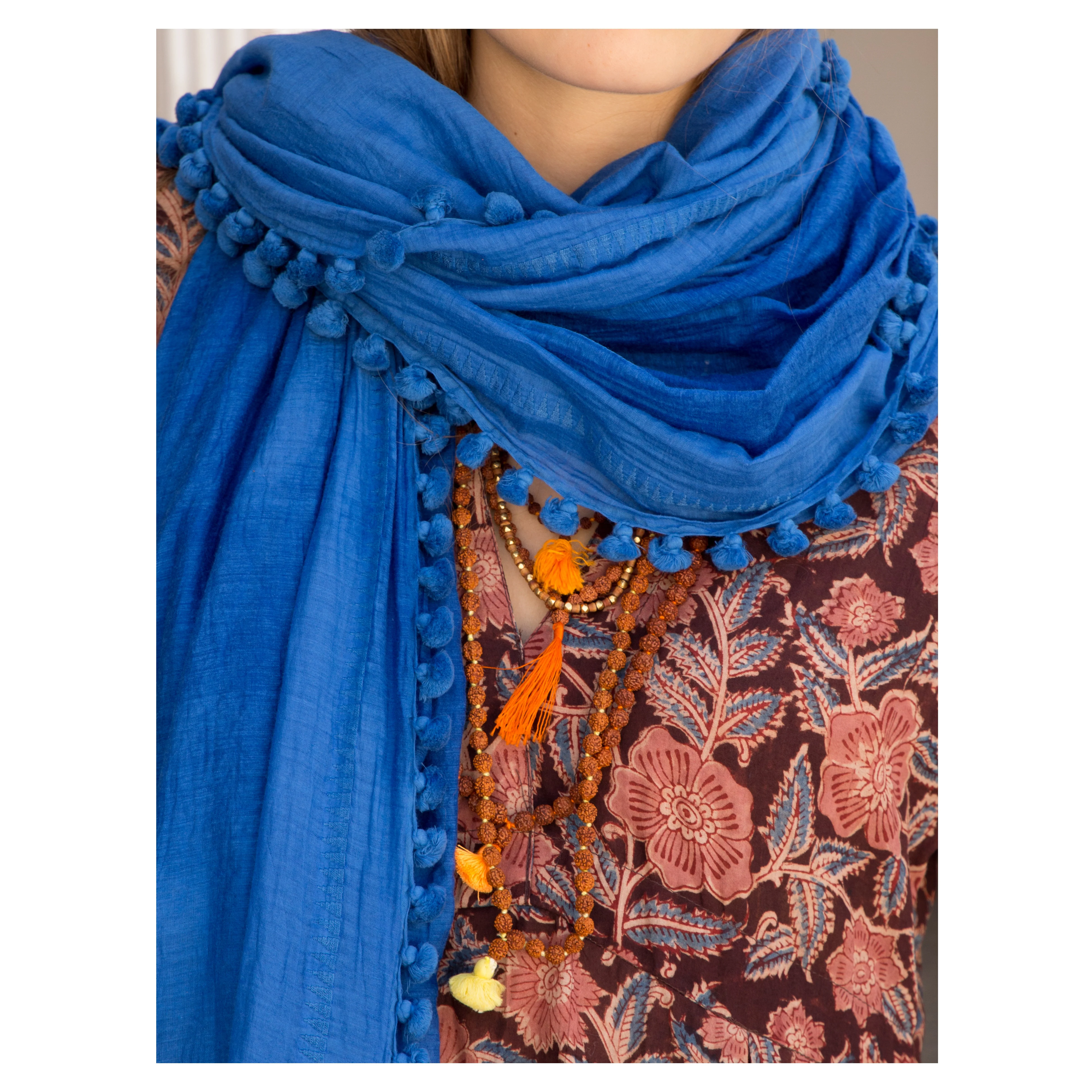 Dupatta Plain Shawl, Yves - Image 2