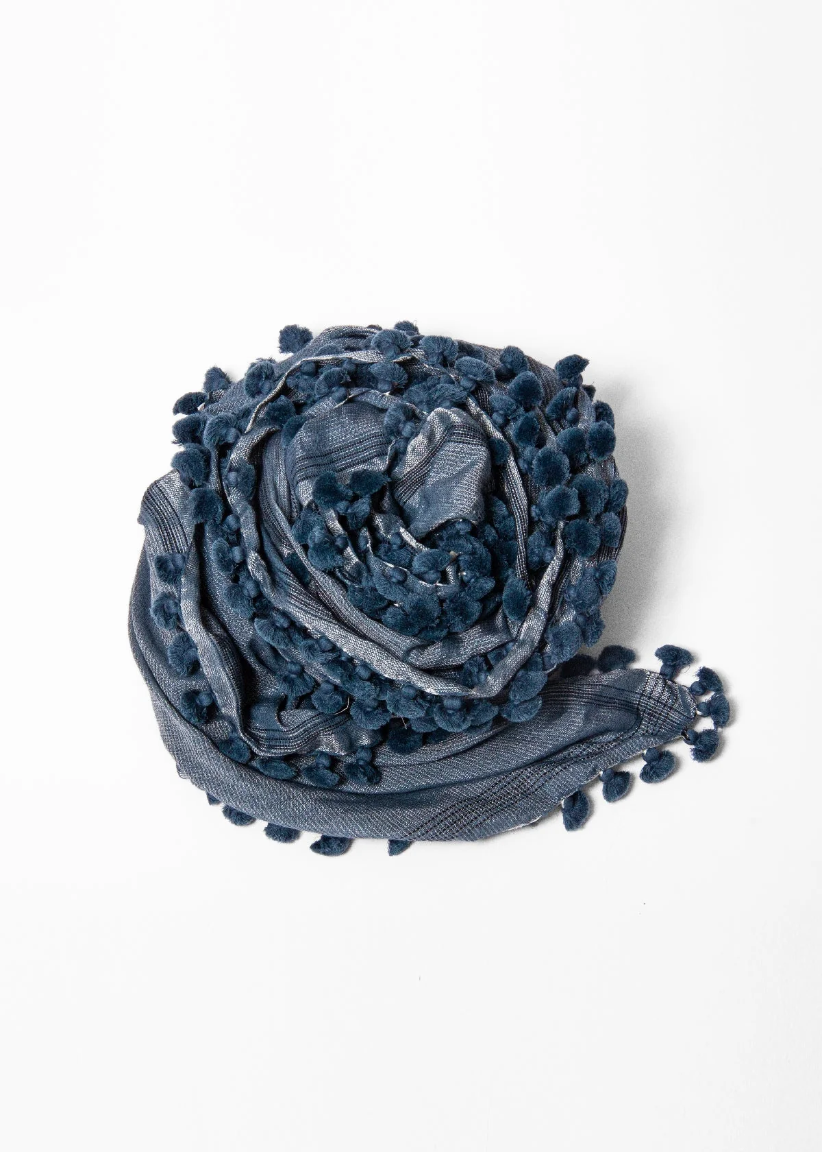Dupatta Saaf Shiny Pin Stripes - North Sea - Image 4