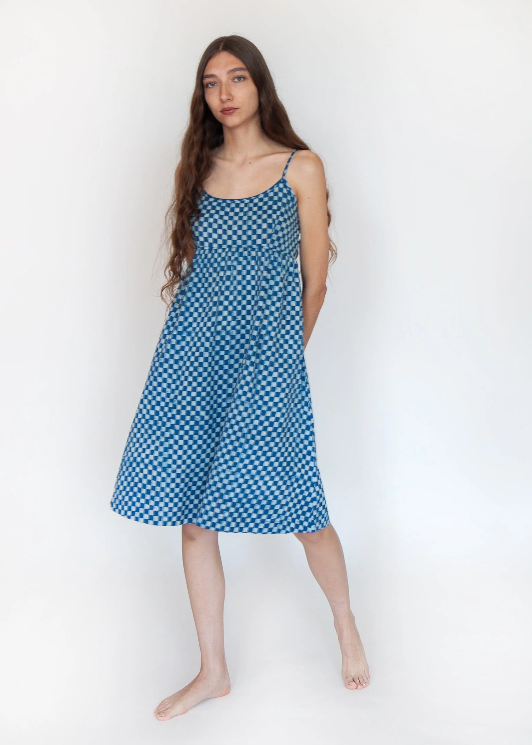 Gaia Ananta Slip Dress - Natural Indigo - Image 2