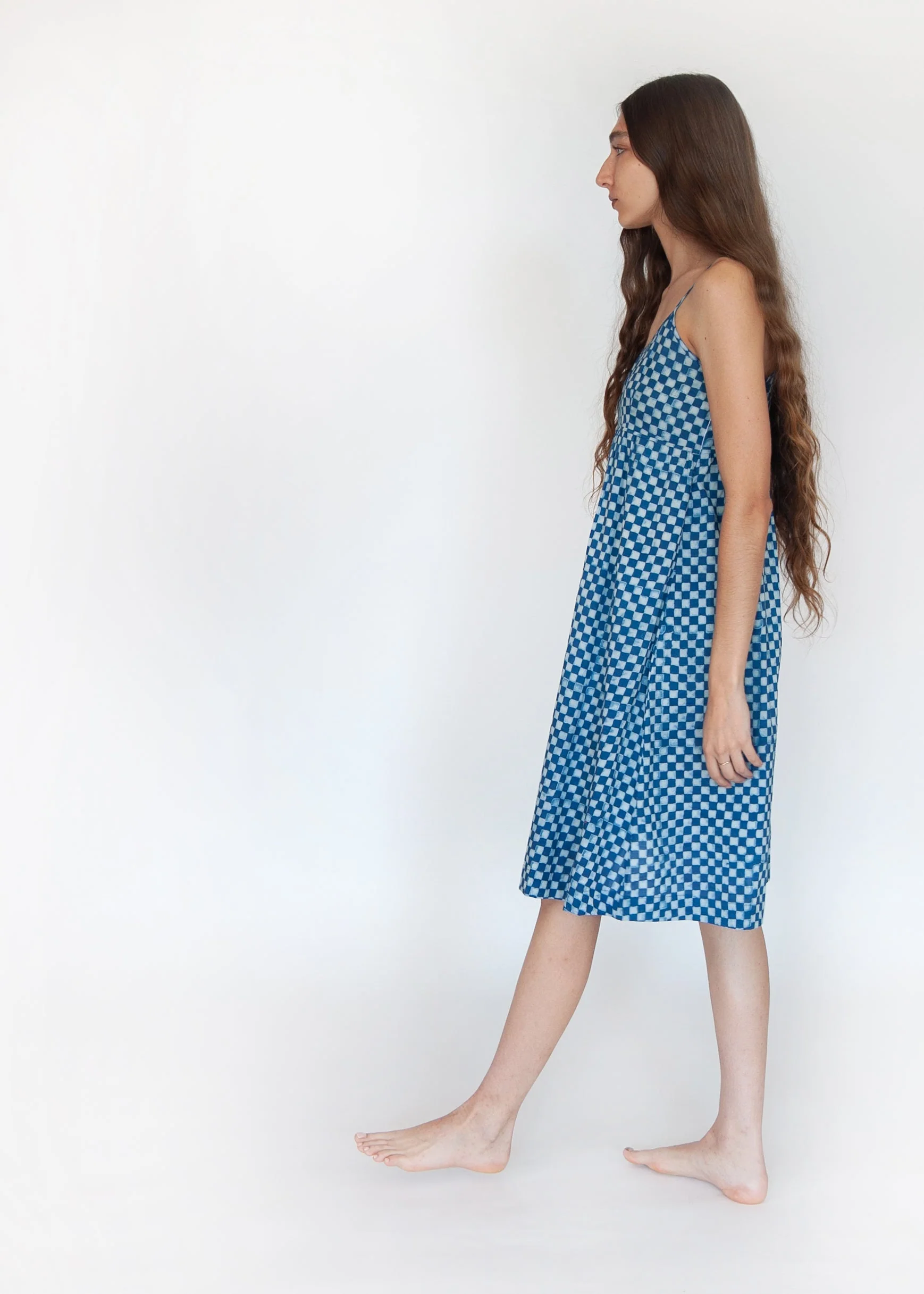 Gaia Ananta Slip Dress - Natural Indigo - Image 4