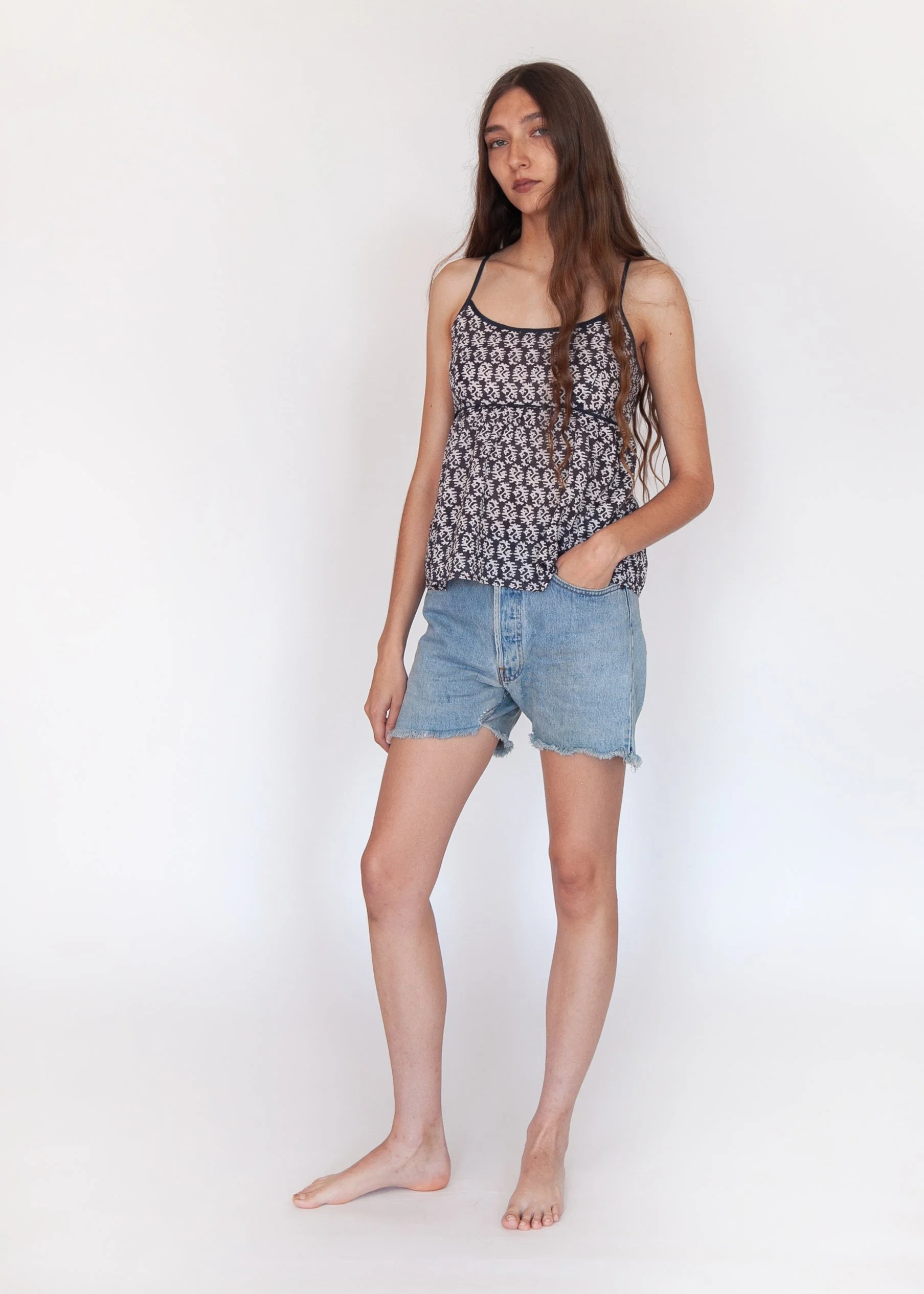Gaia Greece Camisole - Nero - Image 2
