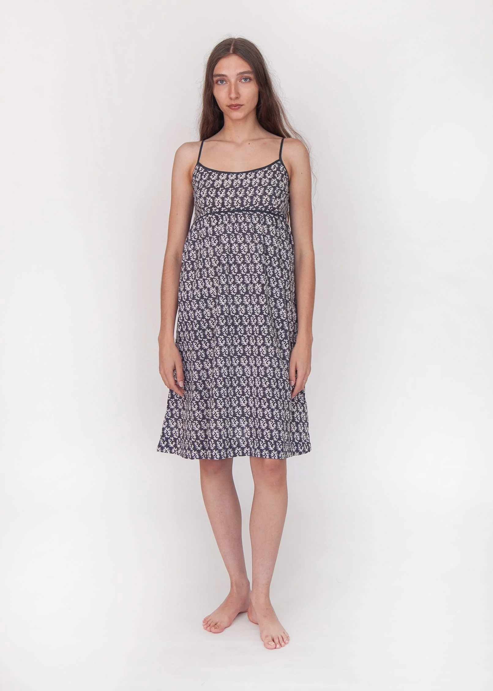 Gaia Greece Slip Dress - Nero - Image 2