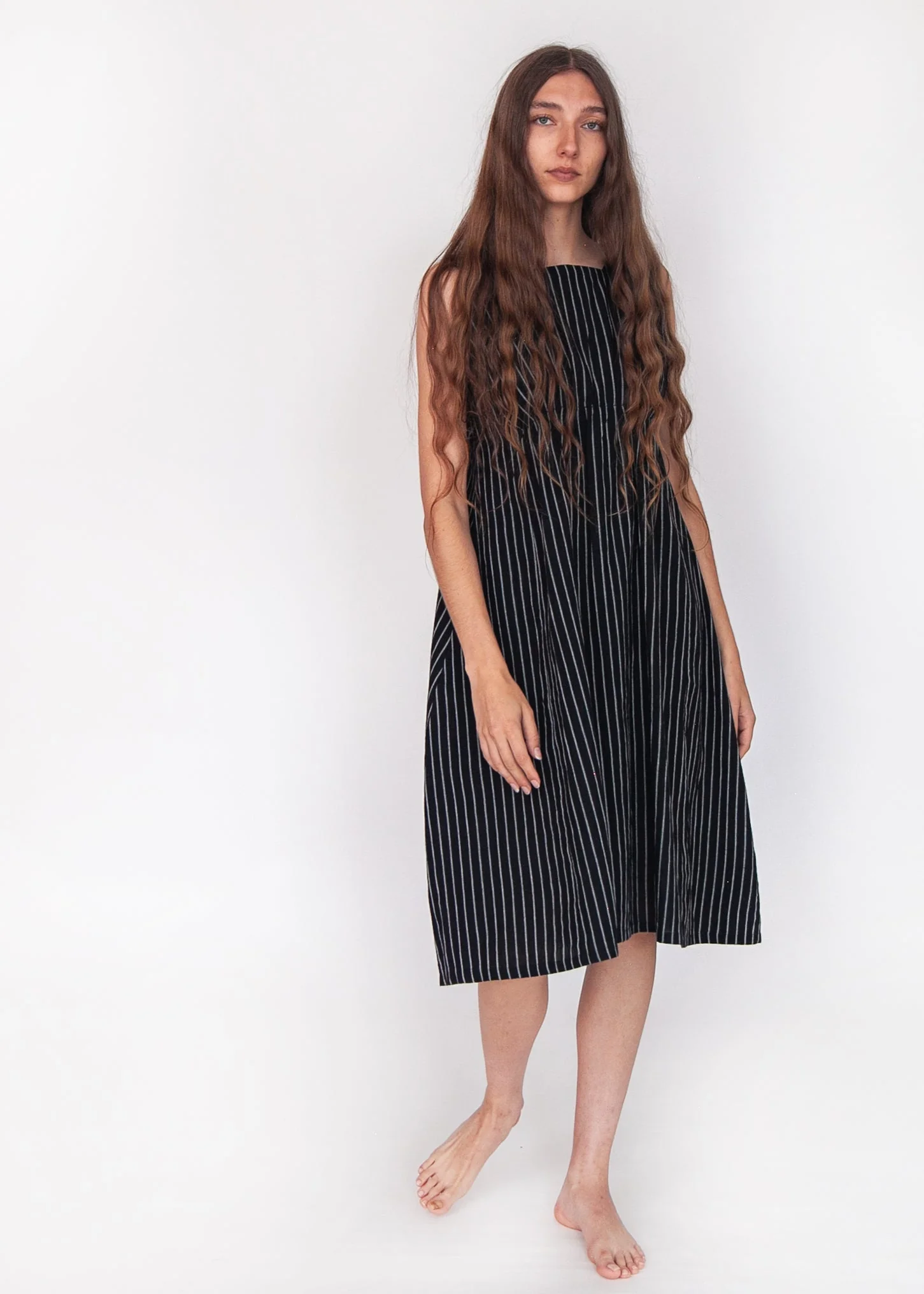 Granita Stripe Dress - Nero - Image 4