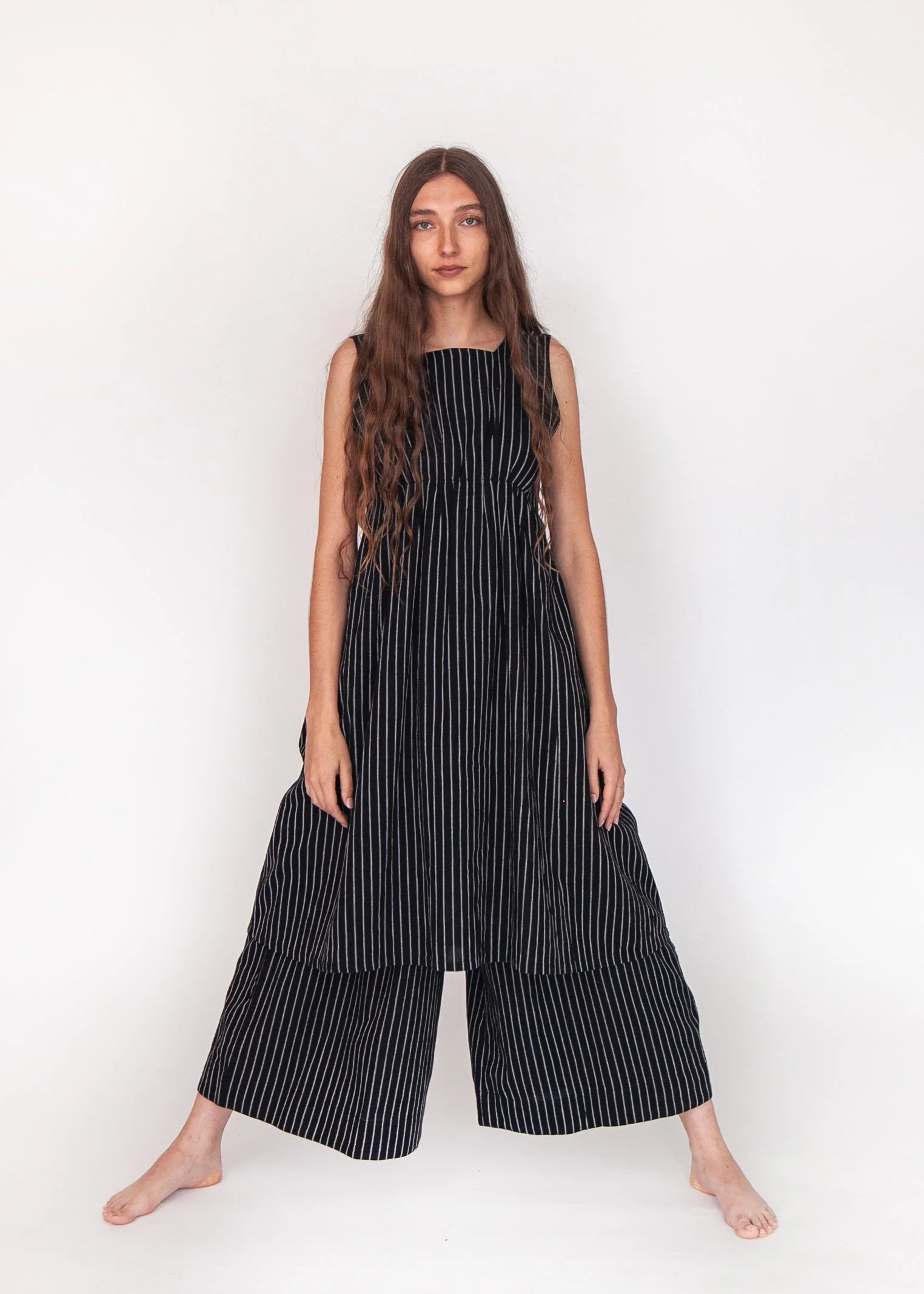 Granita Stripe Dress - Nero - Image 8