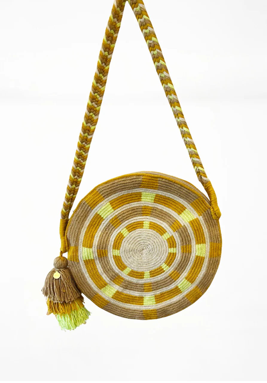 Guanabana Clutch Mola Asa Larga Bag Yellow