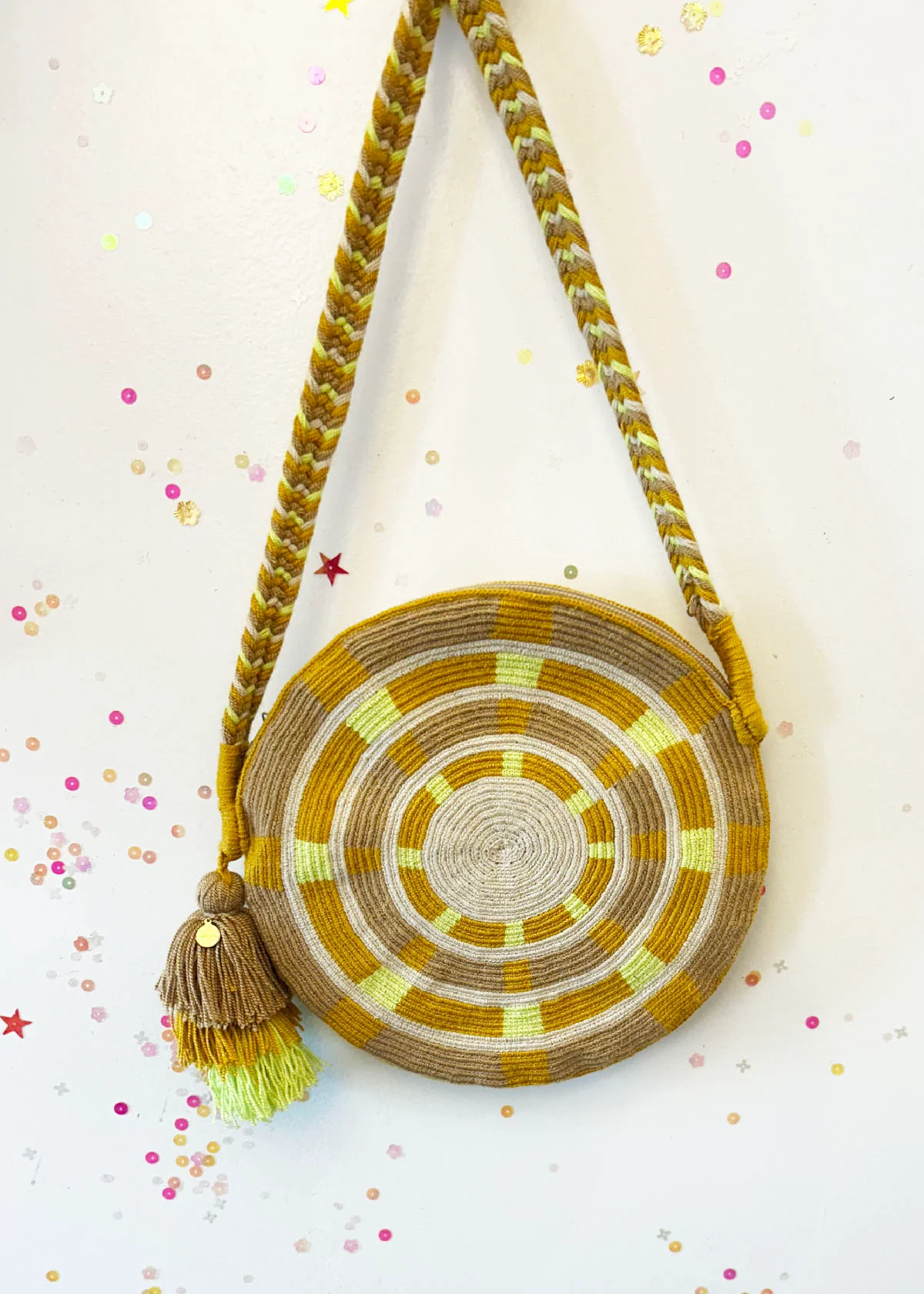 Guanabana Clutch Mola Asa Larga Bag Yellow - Image 2