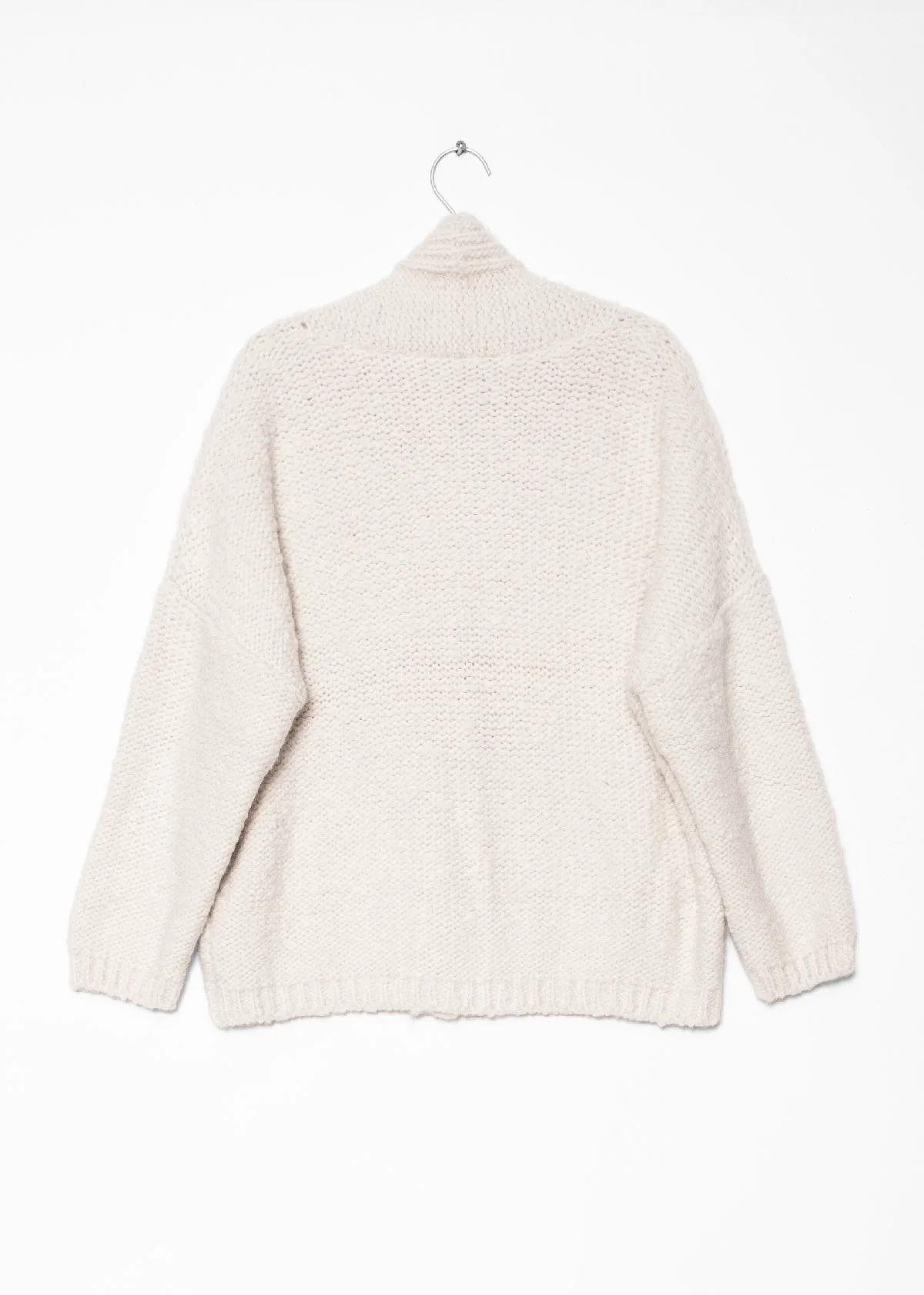 Huacaya Alpaca Cardigan, Natural - Image 6