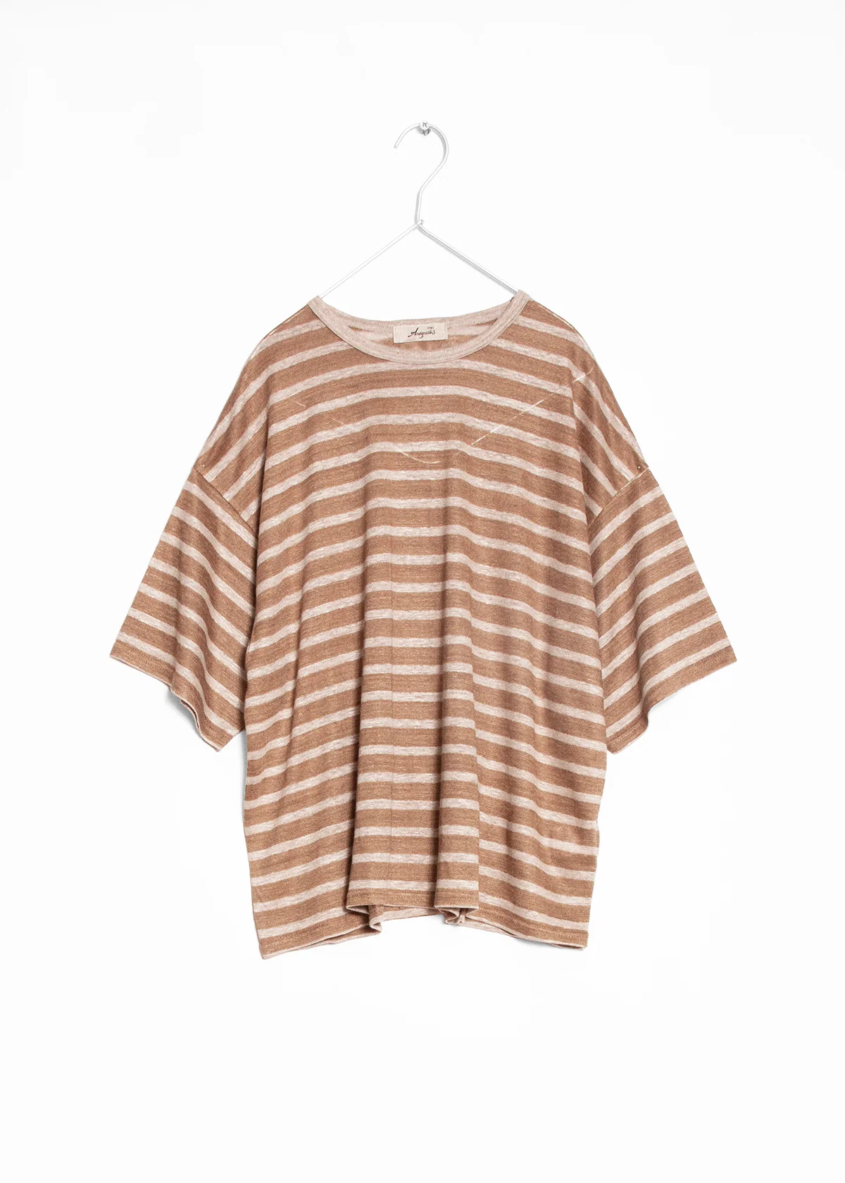Ichi Antiquitiés Stripe Knit Pullover - Beige/Natural
