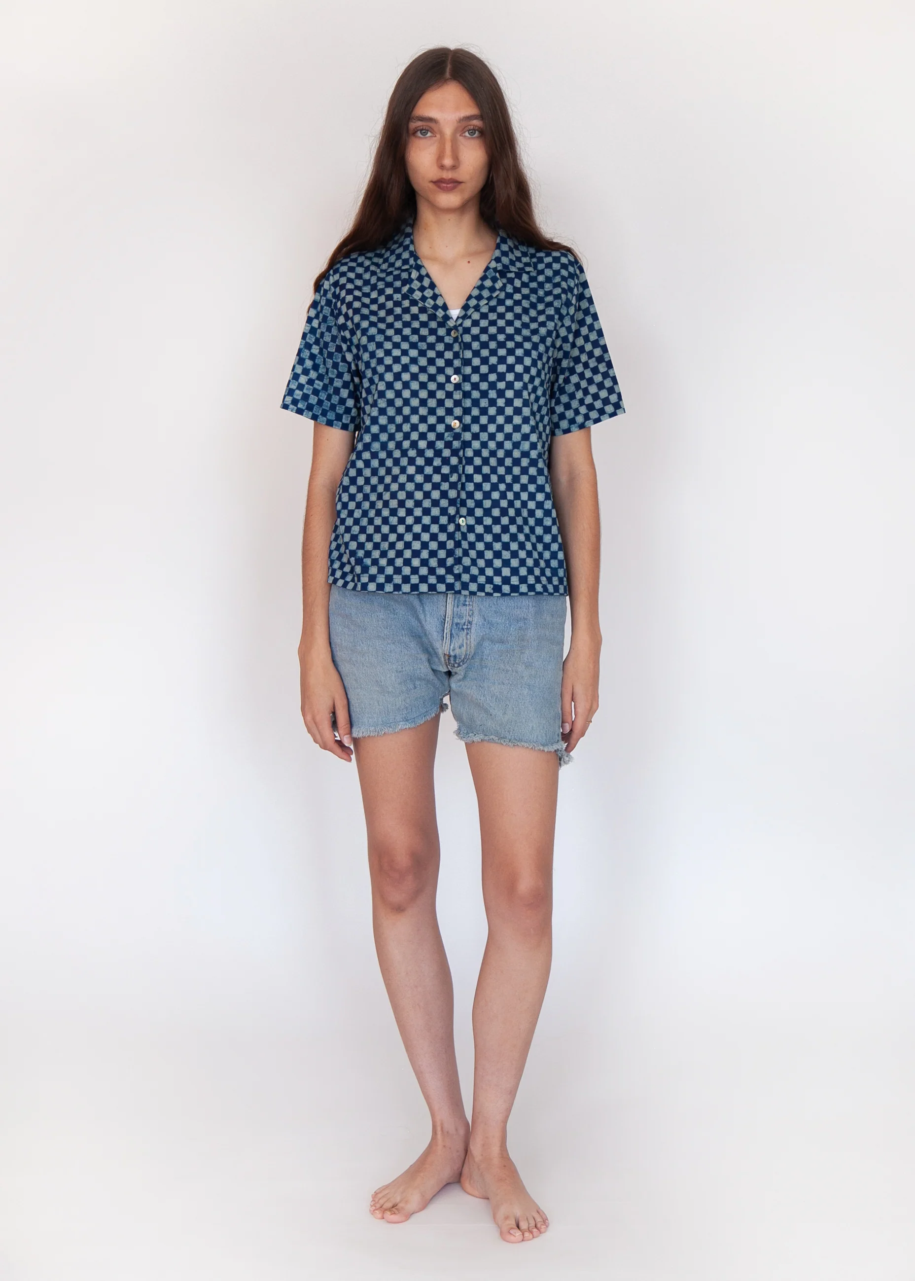 Khalil Ananta Top - Natural Indigo - Image 3