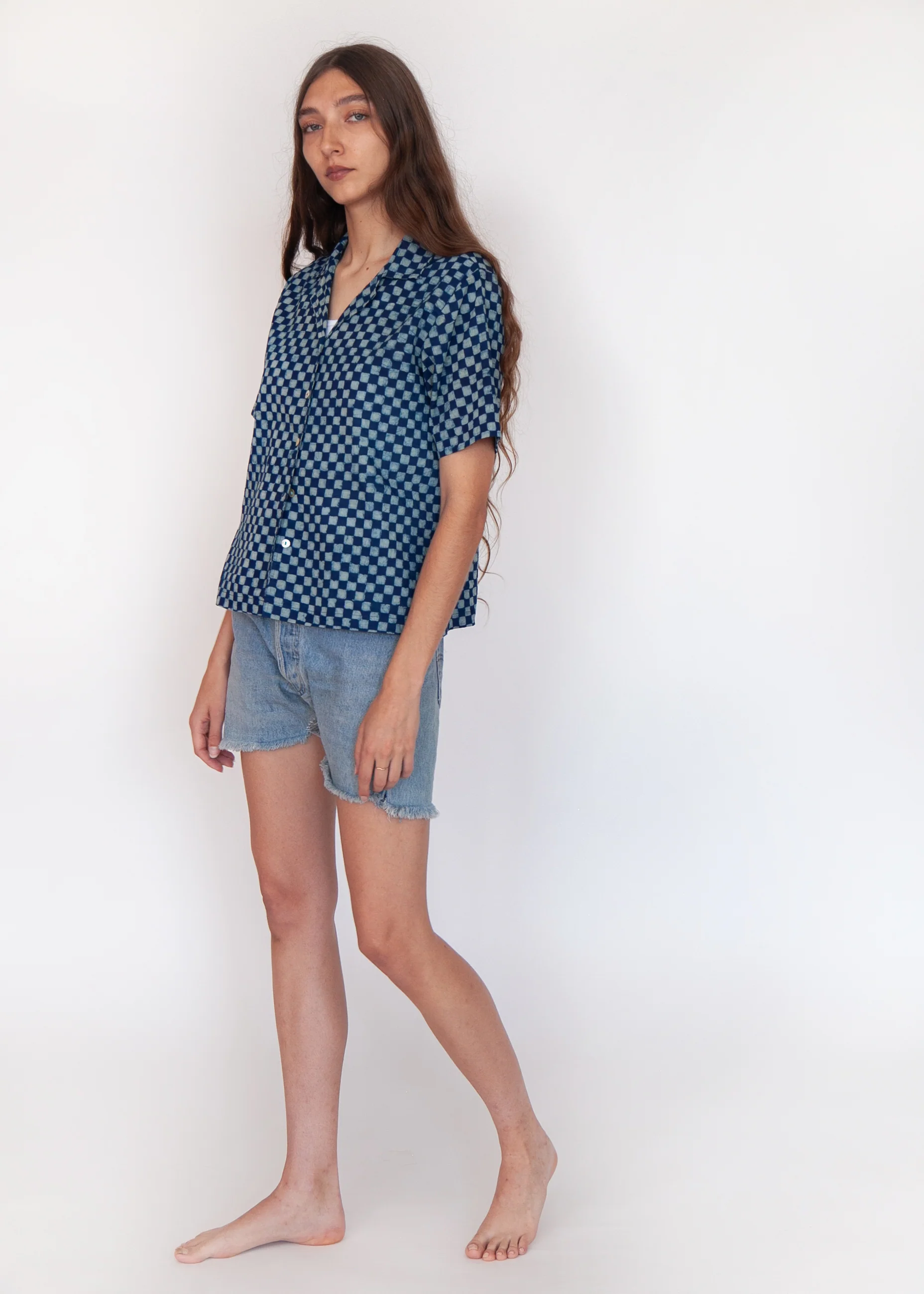 Khalil Ananta Top - Natural Indigo - Image 4