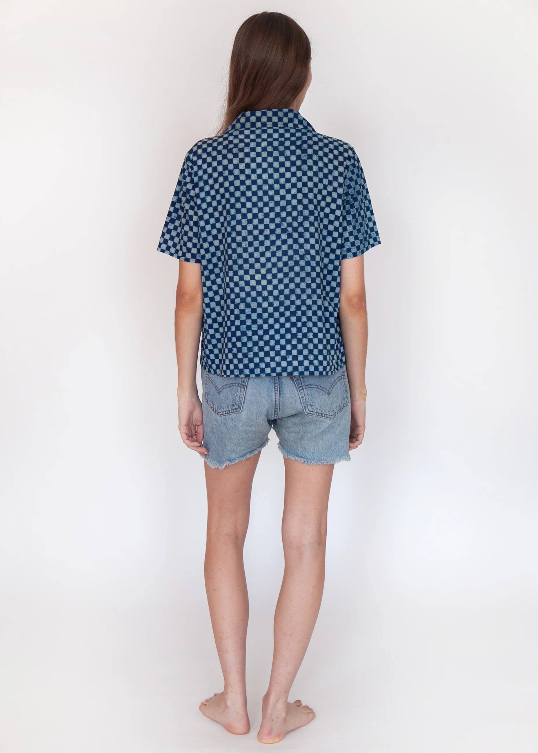 Khalil Ananta Top - Natural Indigo - Image 5