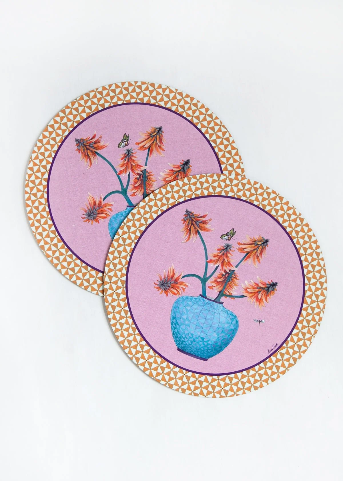 Lisa Corti Masonite Placemats Diam. 13.5" - Image 4