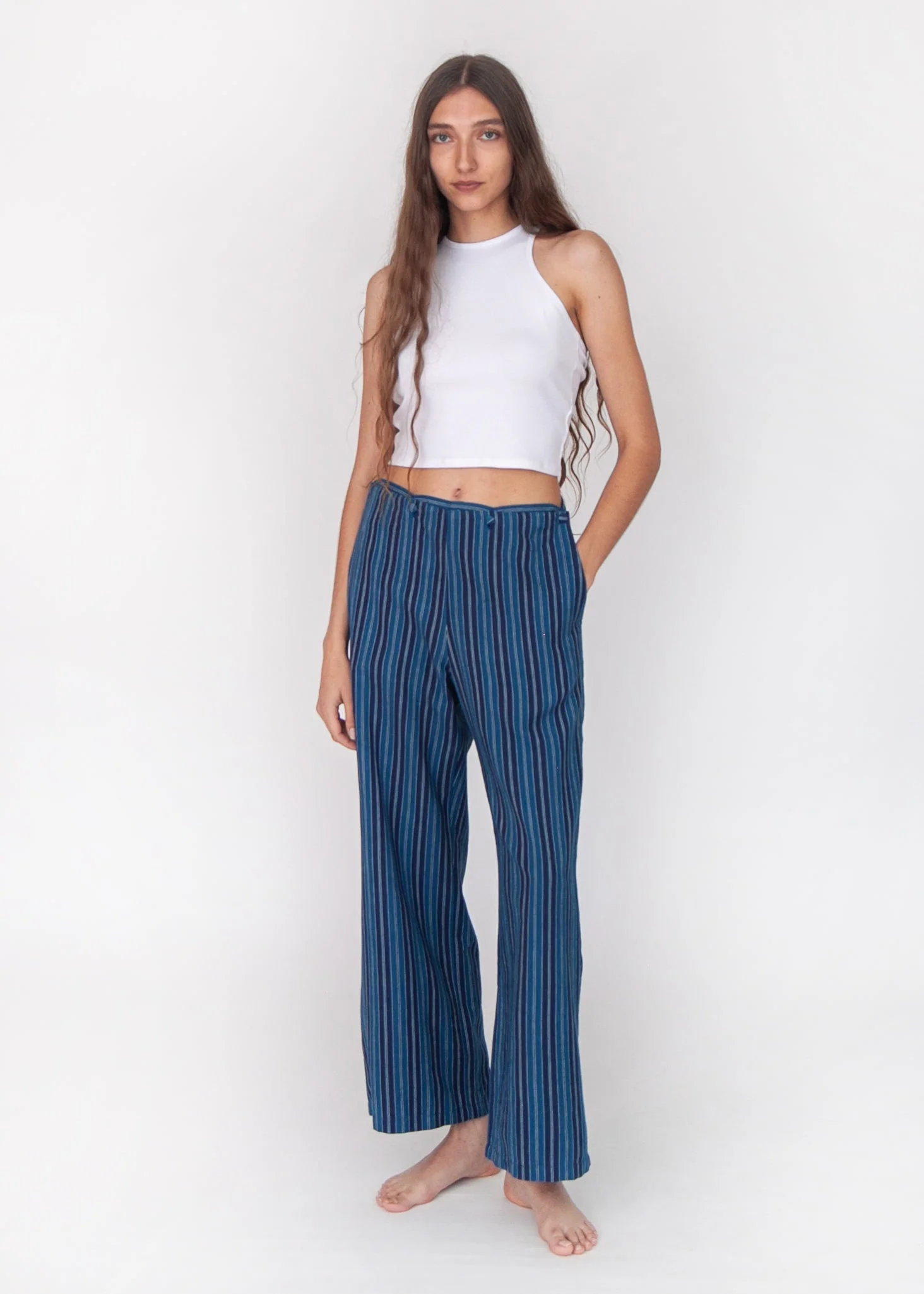 Louise Modern Stripe Pant - Blue