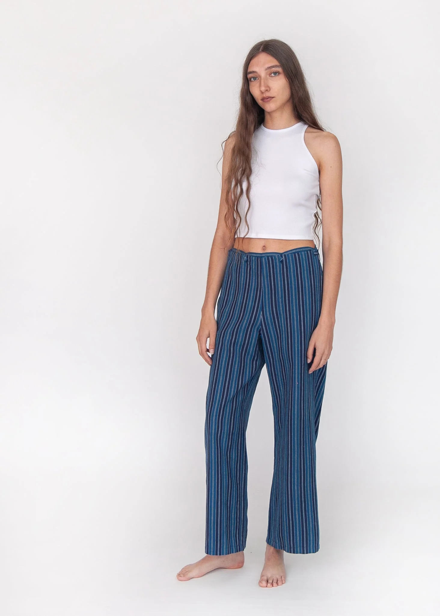 Louise Modern Stripe Pant - Blue - Image 2