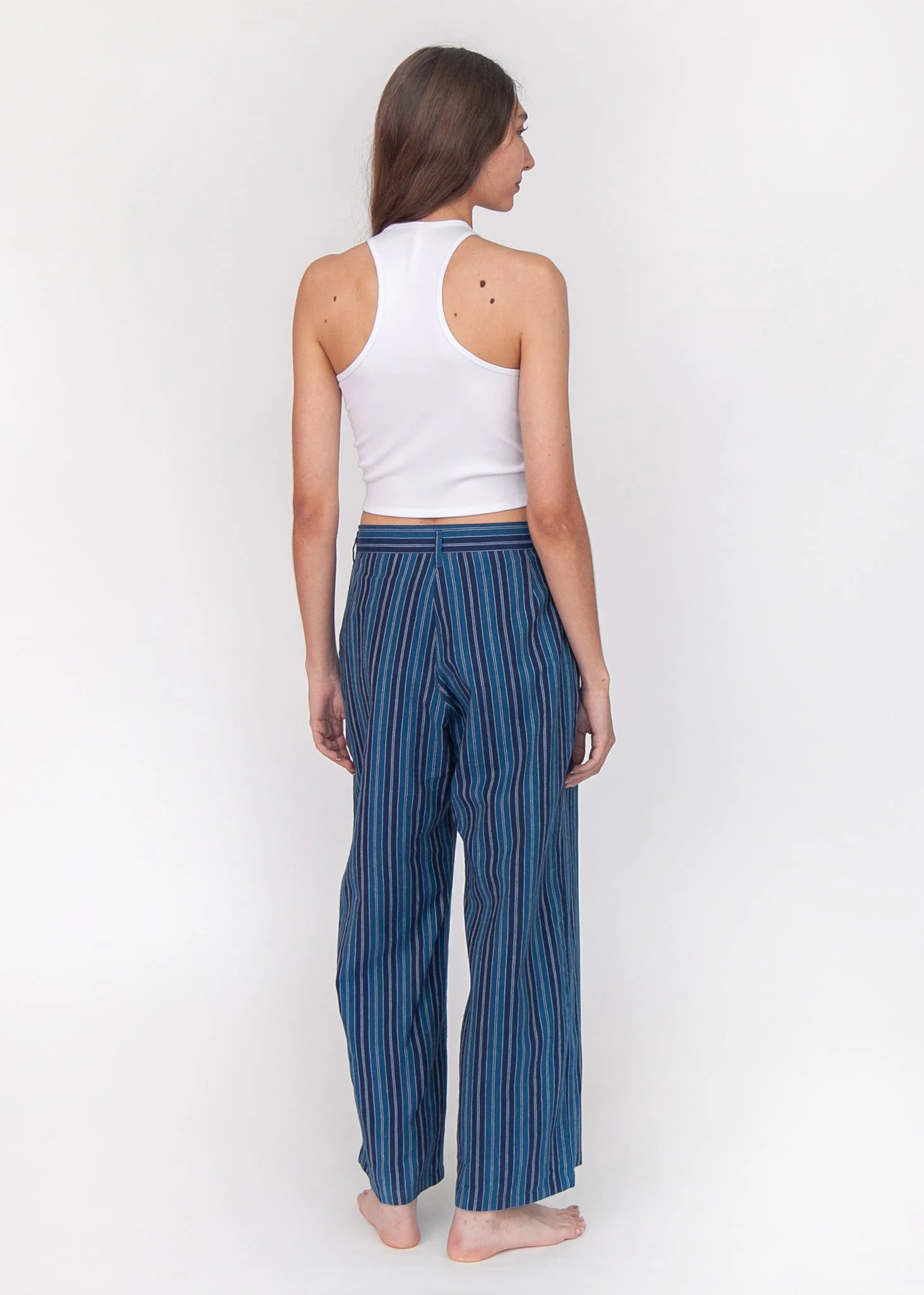 Louise Modern Stripe Pant - Blue - Image 3