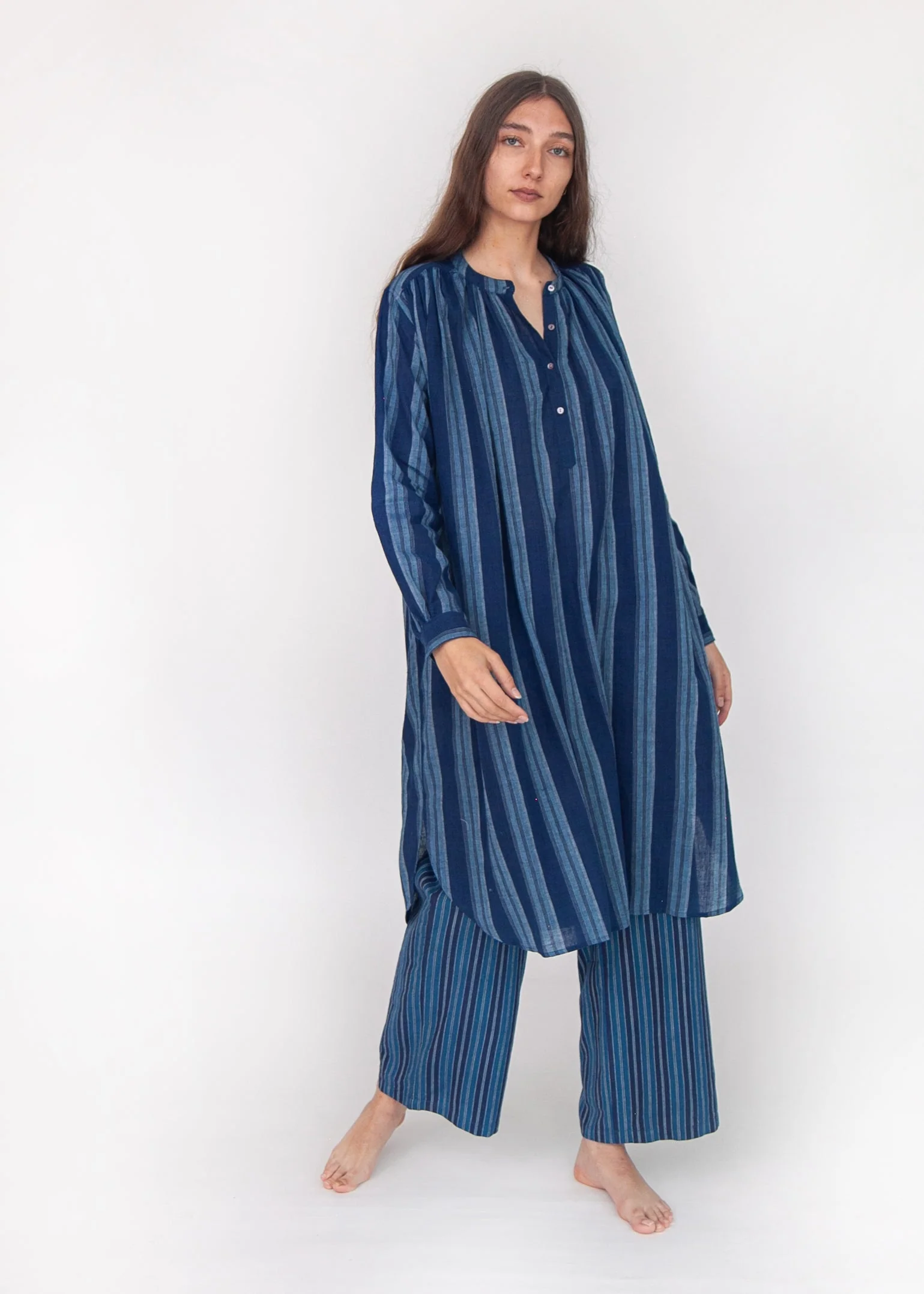 Louise Modern Stripe Pant - Blue - Image 6