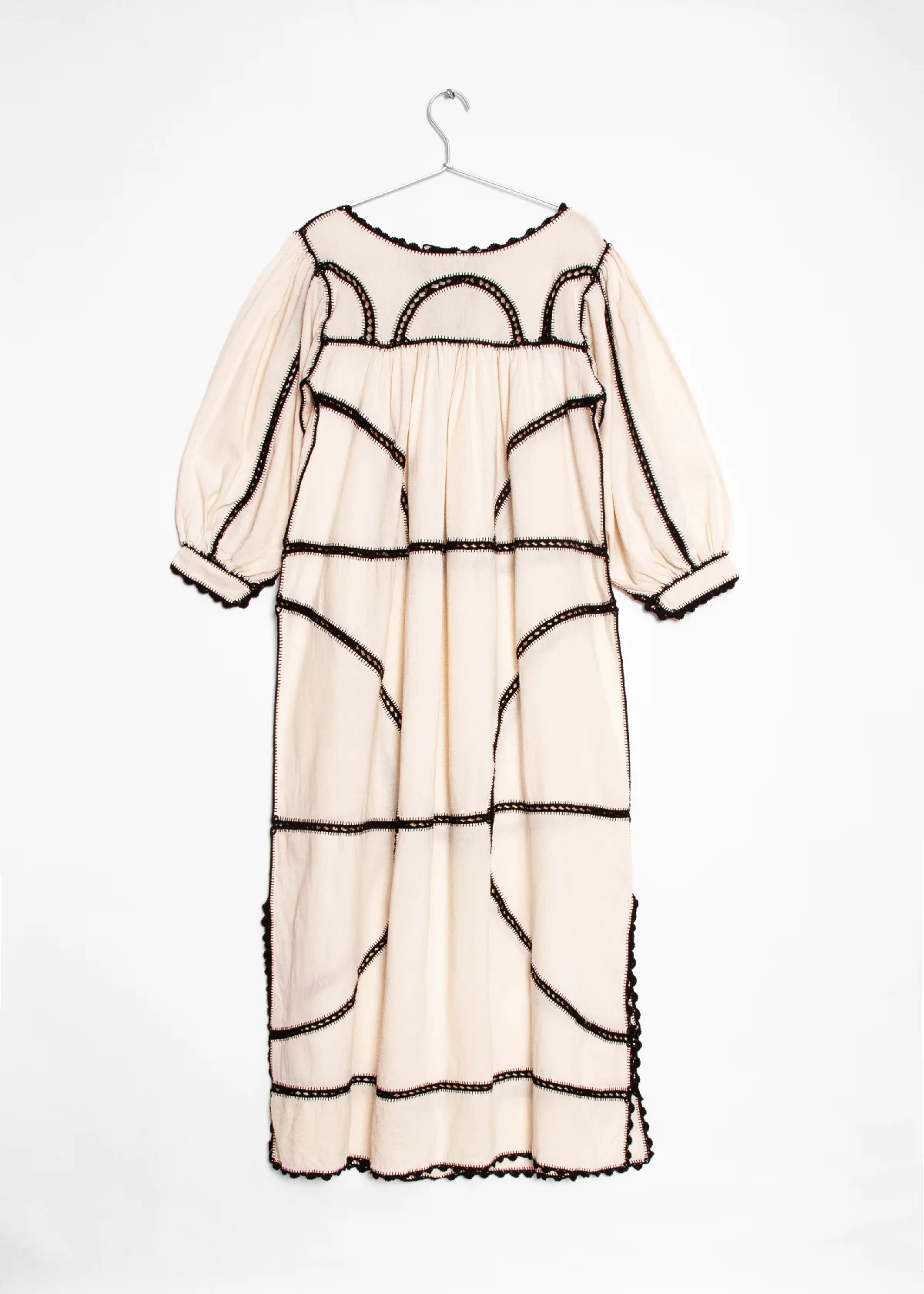 Montanita Long Dress - Black on Natural - Image 9