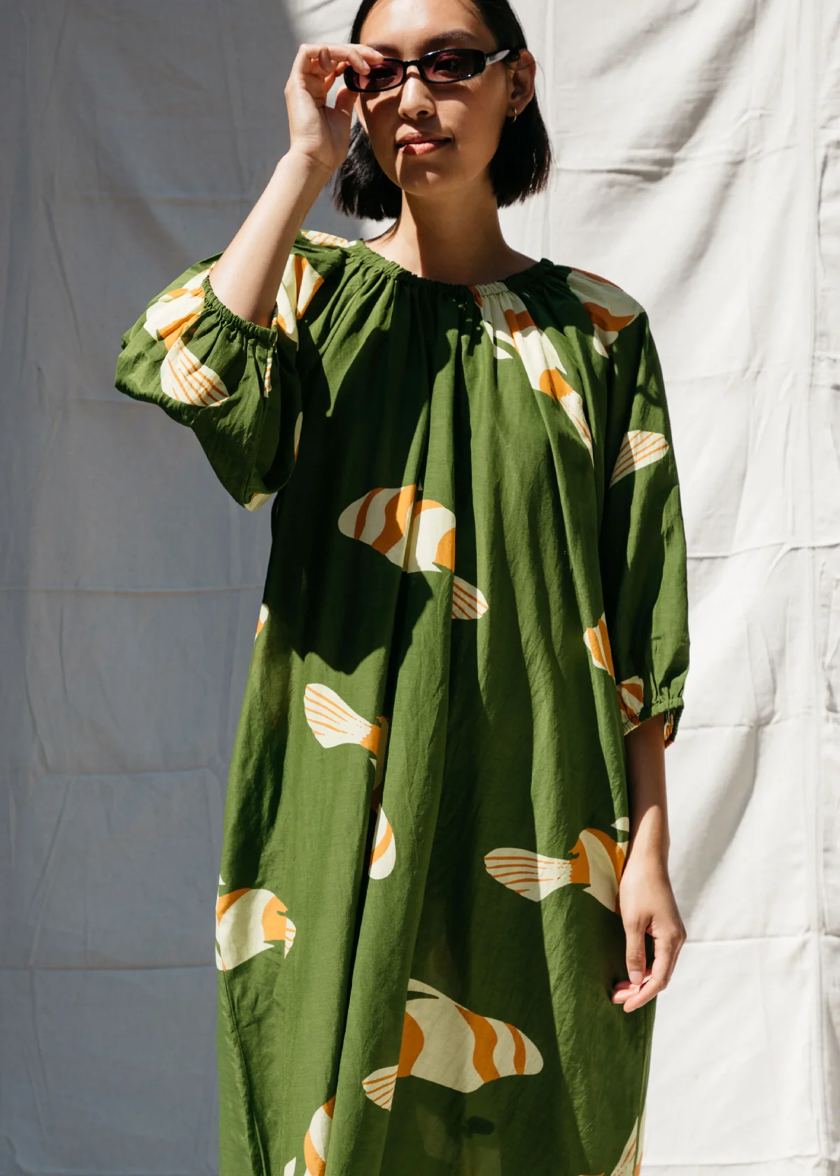 Nikki Chasin Ballad Fish Dress - Green