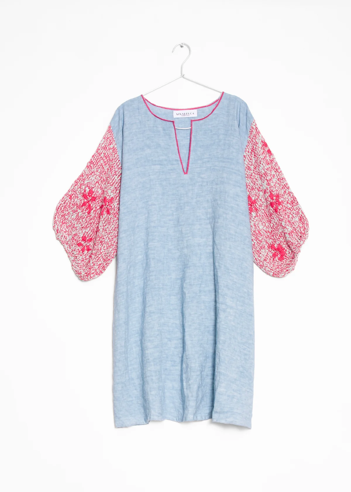 Nina Leuca Carolina Short Dress -Light Blue