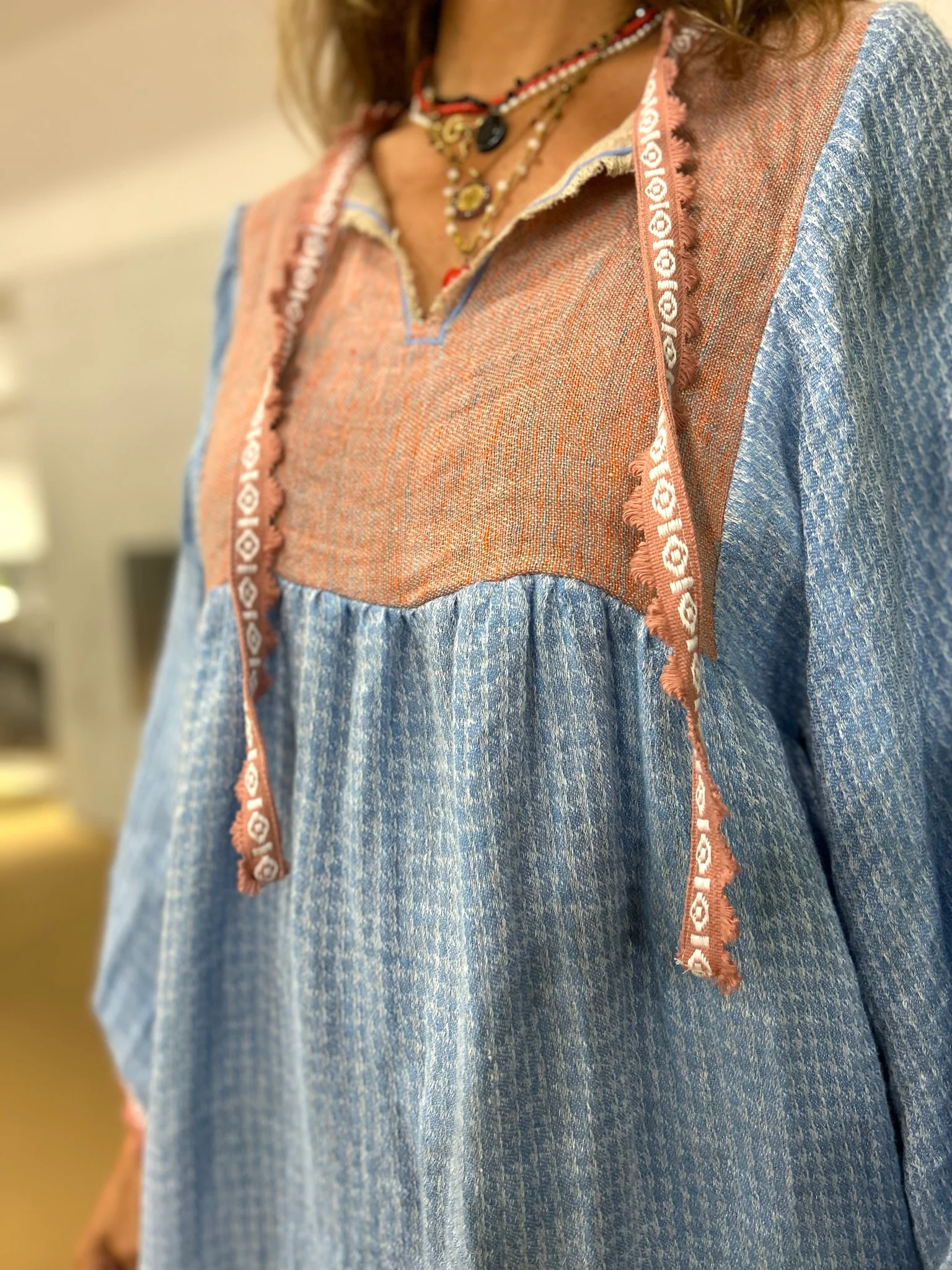 Nina Leuca Zefiro Long Dress - Blue - Image 2