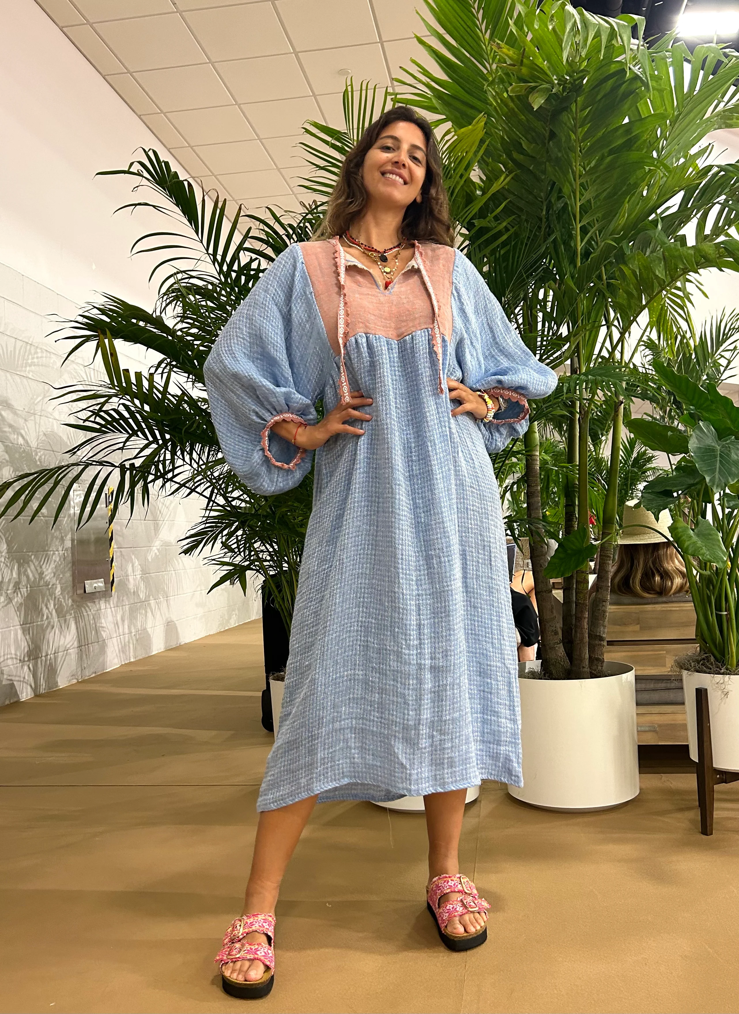Nina Leuca Zefiro Long Dress - Blue - Image 3