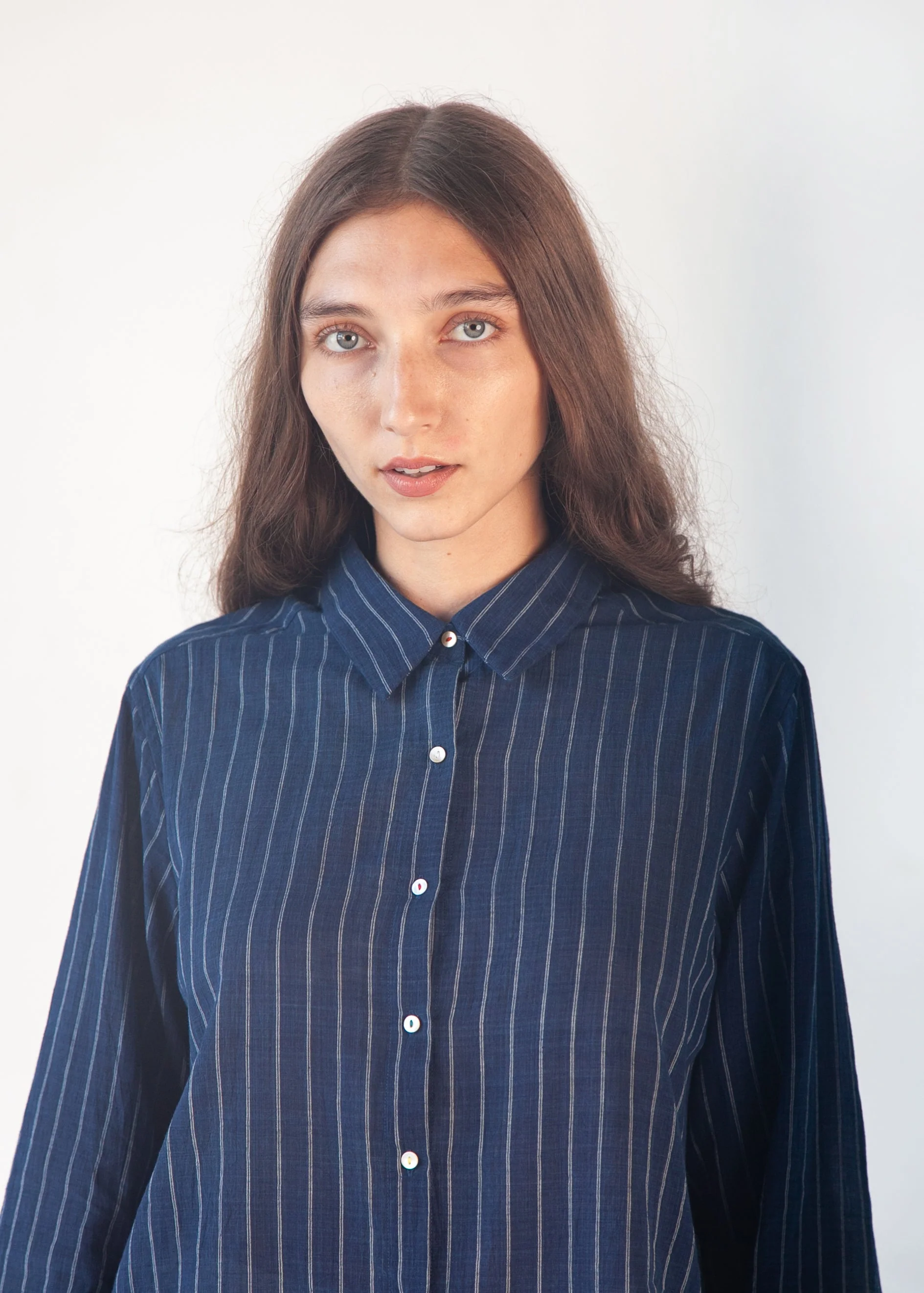 Rosa Double Stripe Top - Natural Indigo - Image 3