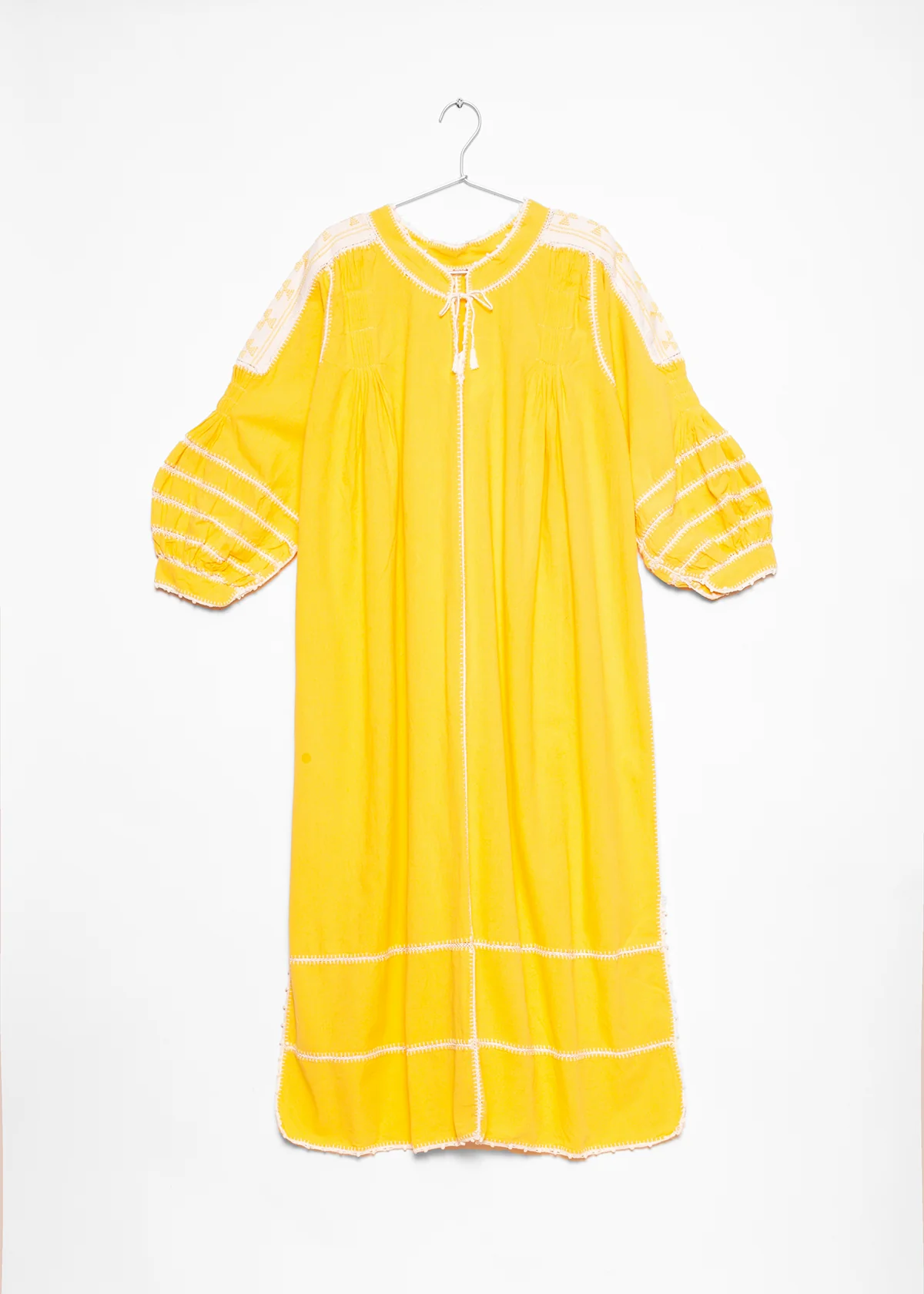 Sirena Dress Colored Long Sleeves - Natural on Amarillo