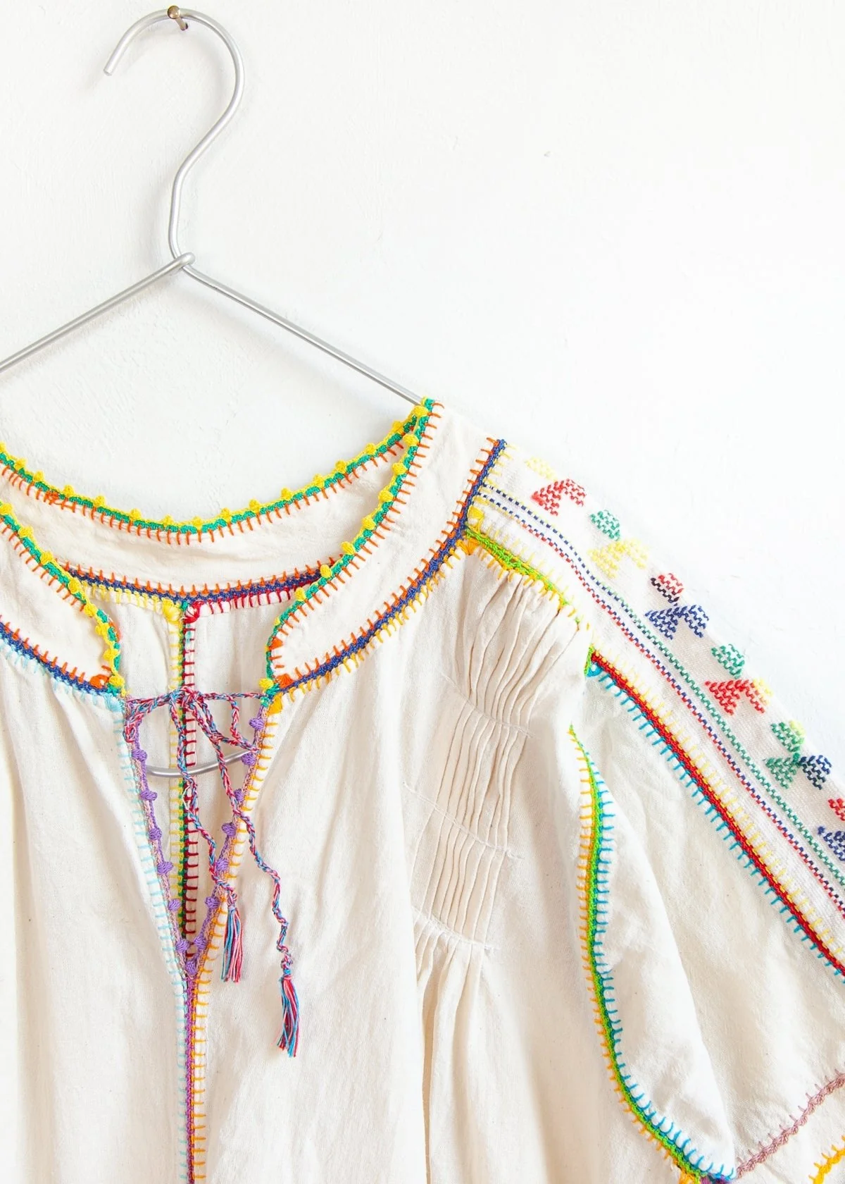 Sirena Dress Long Sleeves - Multicolor on Natural - Image 5
