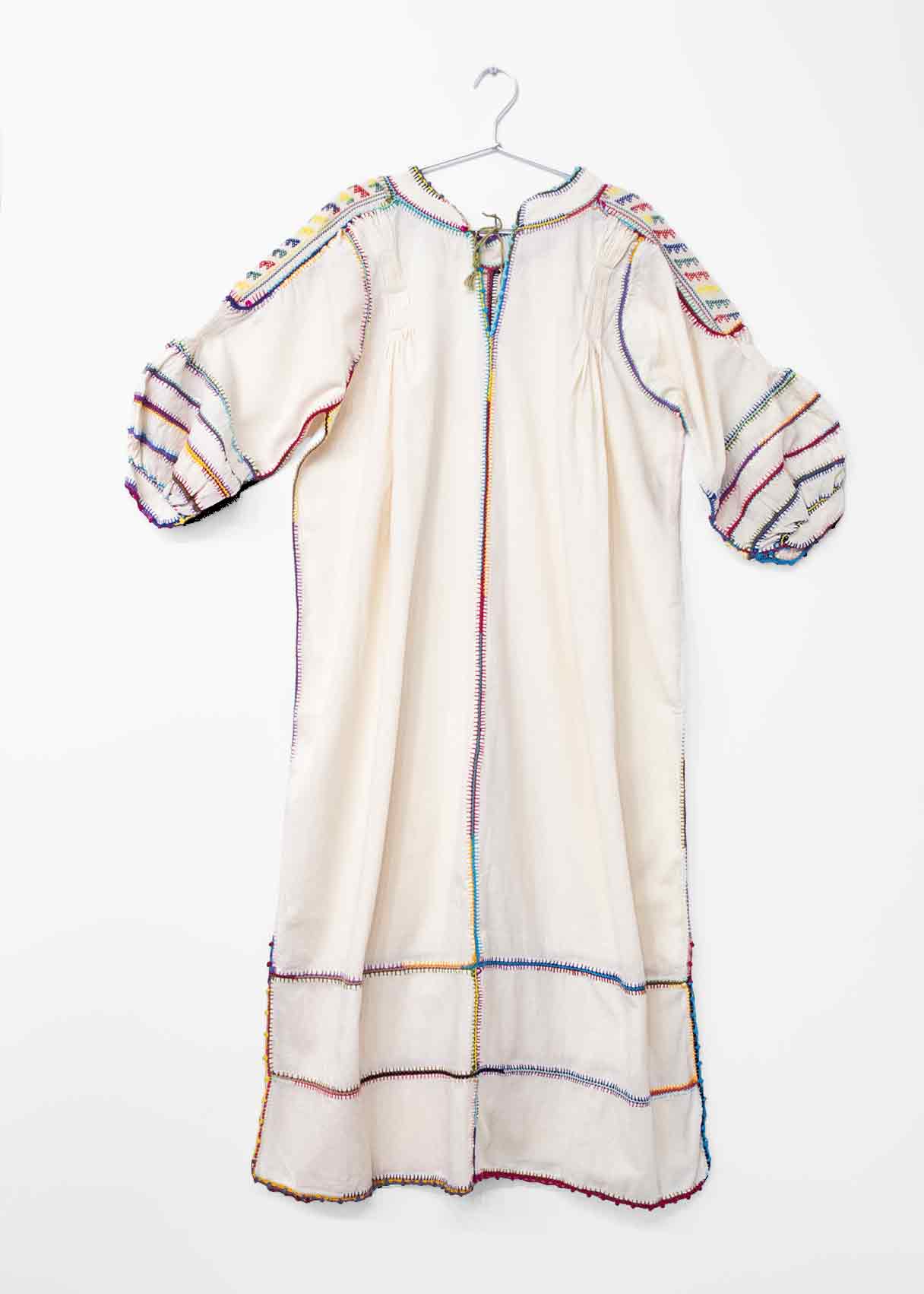 Sirena Dress Long Sleeves - Multicolor on Natural - Image 6